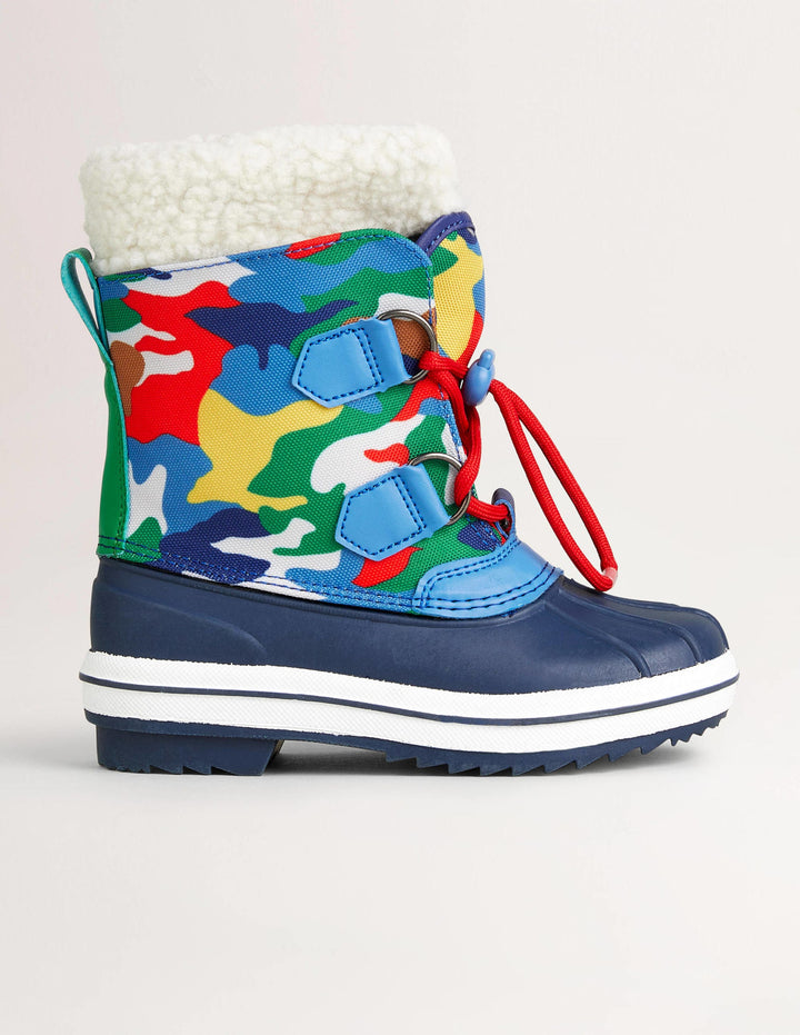 Allwetterstiefel-Buntes Camouflagemuster