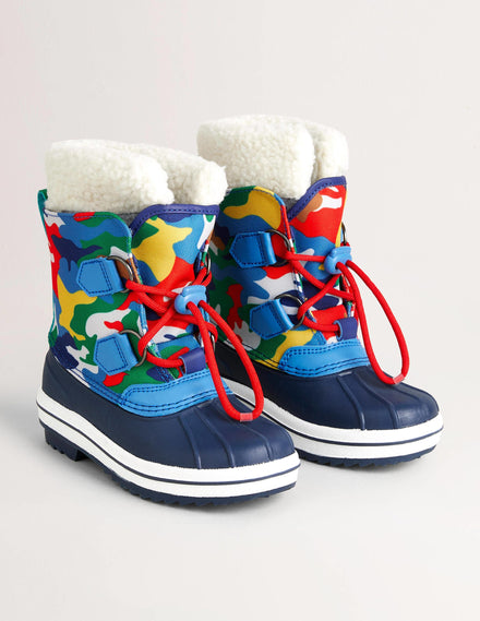 Allwetterstiefel-Buntes Camouflagemuster