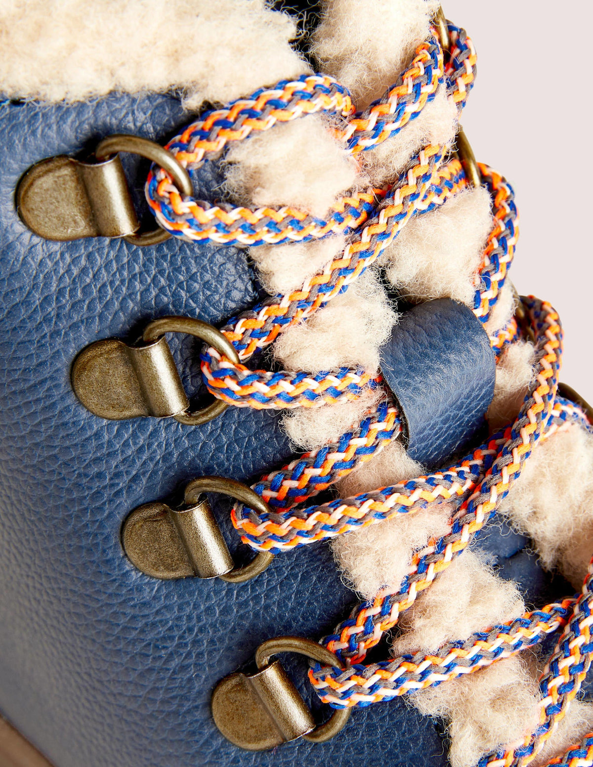 Schnürstiefel aus Leder-Marineblau - Image 3
