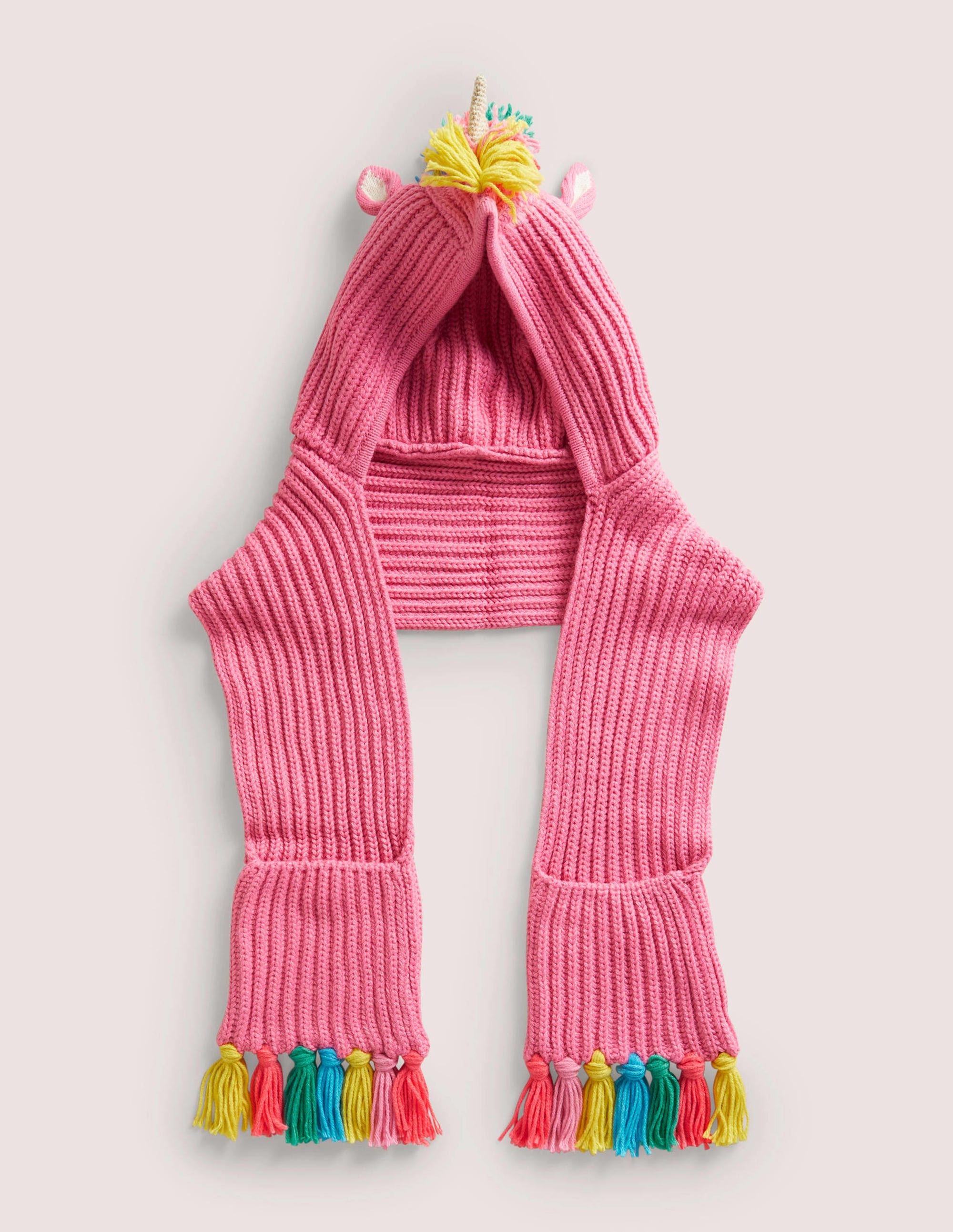 Einhorn-Schal-Rosa, Regenbogen - Image 1