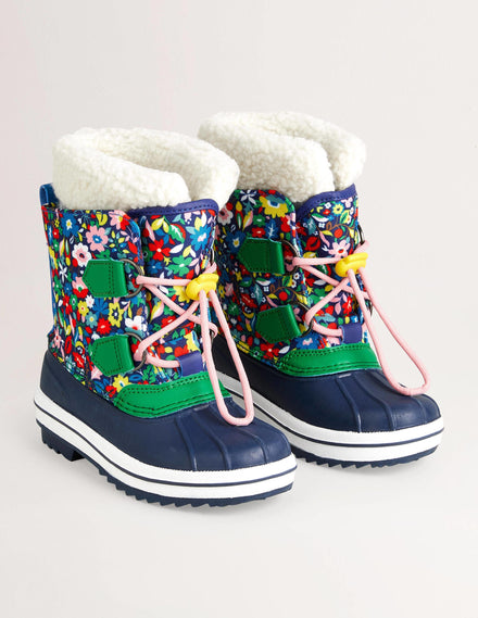 Allwetterstiefel-Bunt, Blumenmuster
