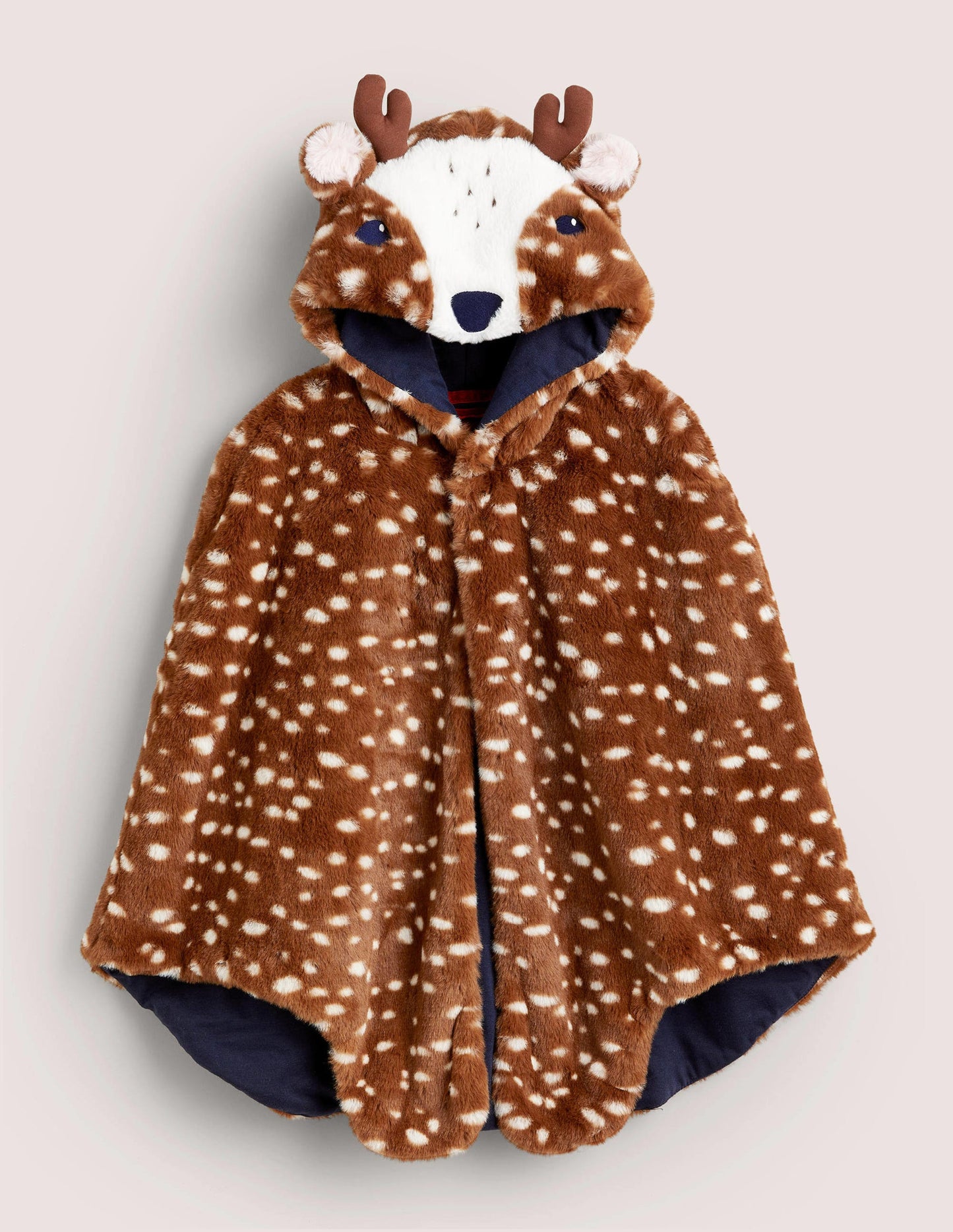 Fancy Dress Faux Fur Cape-Brown Deer