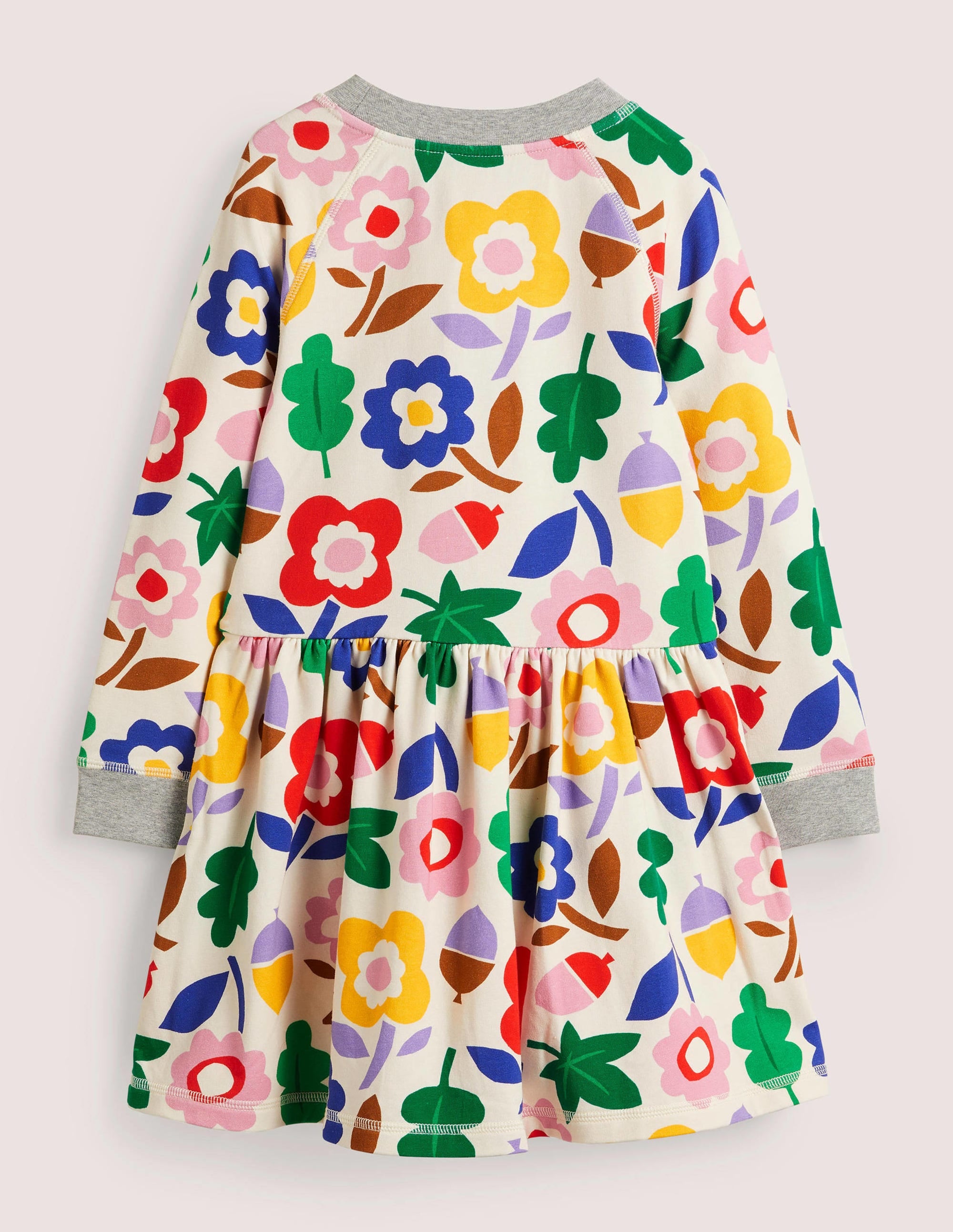 Robe-sweat en jersey-Journées d'automne gousse de vanille - Image 2