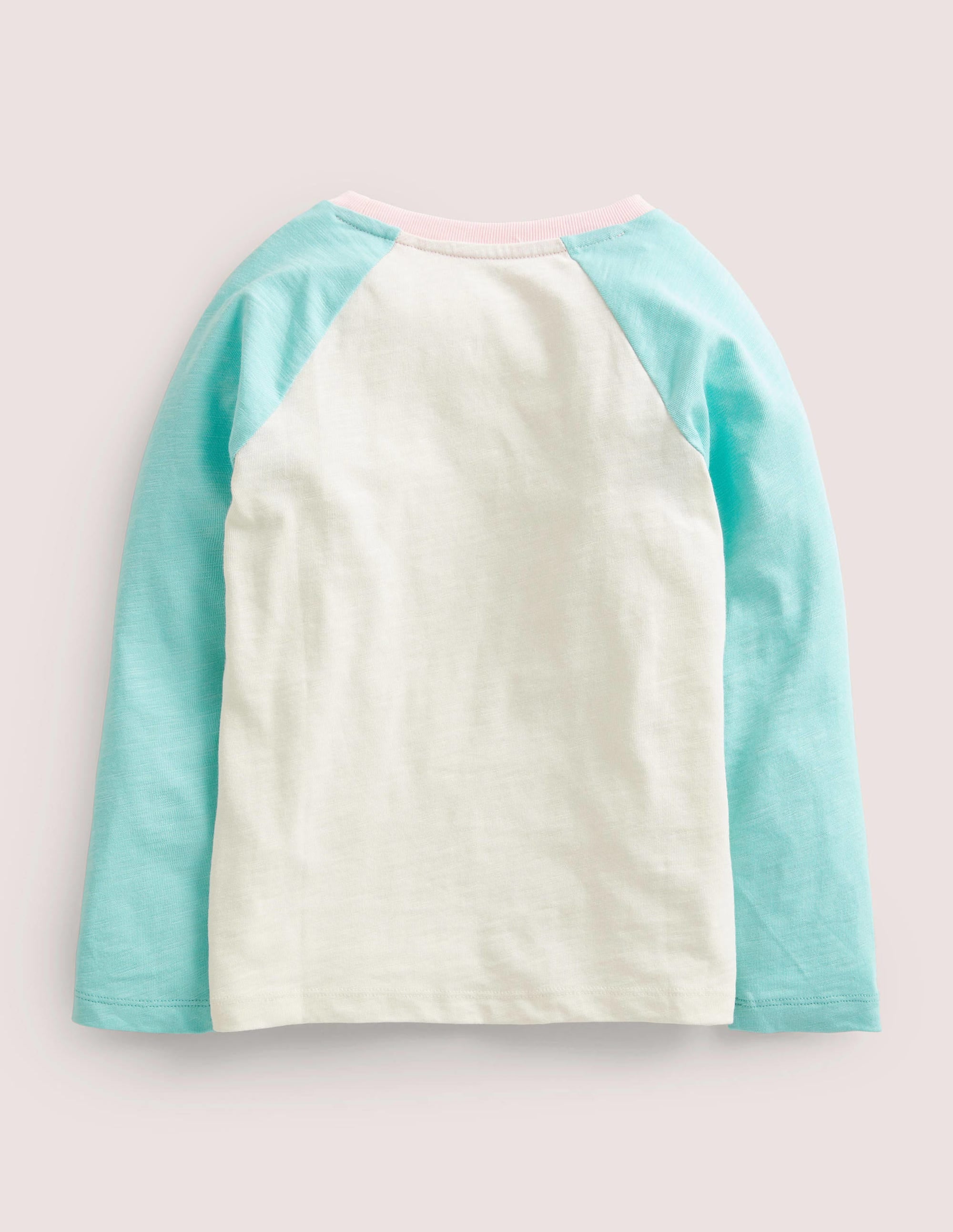 Slub Raglan T-shirt-Ivory/Gold Confetti Star - Image 2