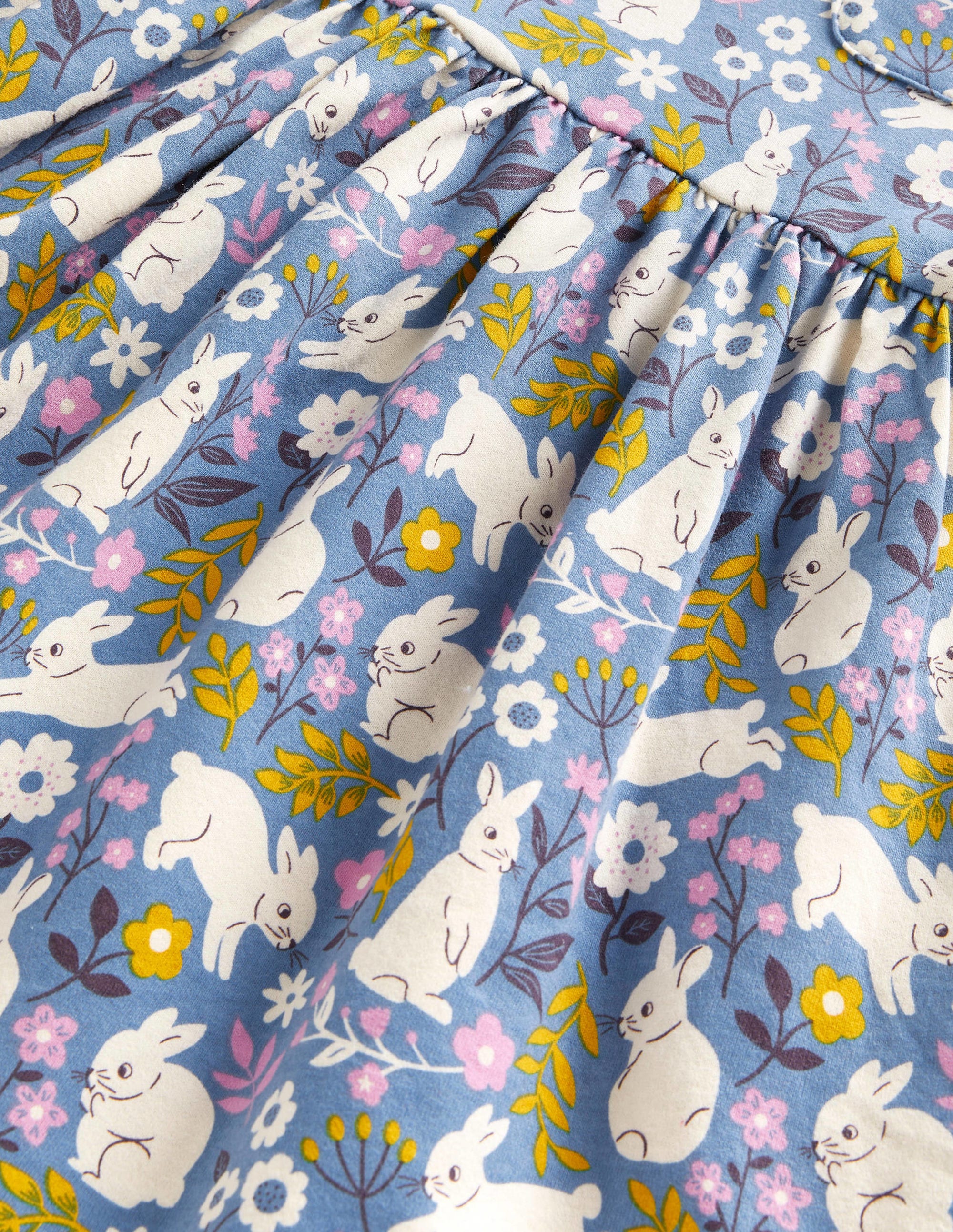 Robe en jersey fun à manches longues-Lapin bleu Côte d'Azur - Image 3