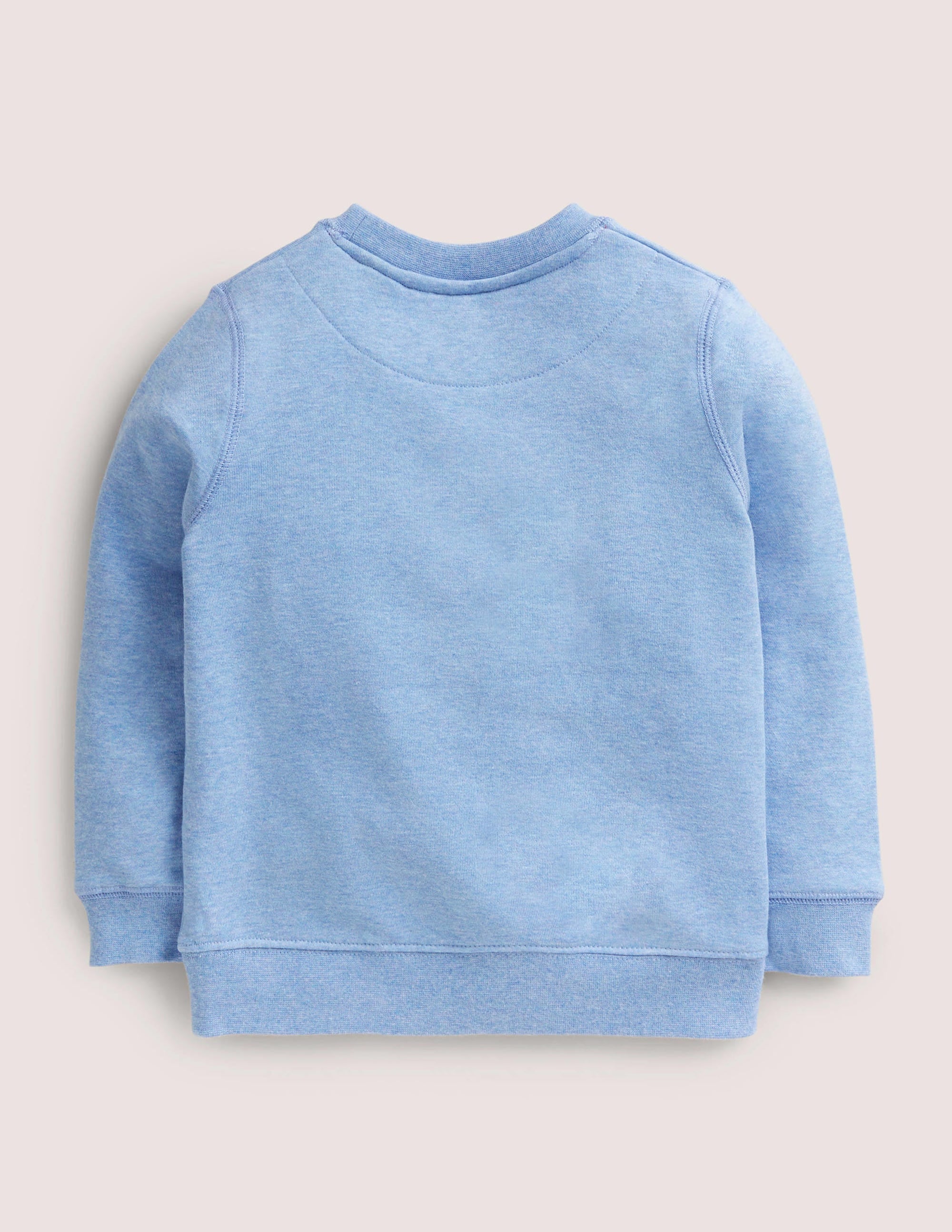 Cosy Appliqué Sweatshirt-Riviera Blue Woodland Animals - Image 2