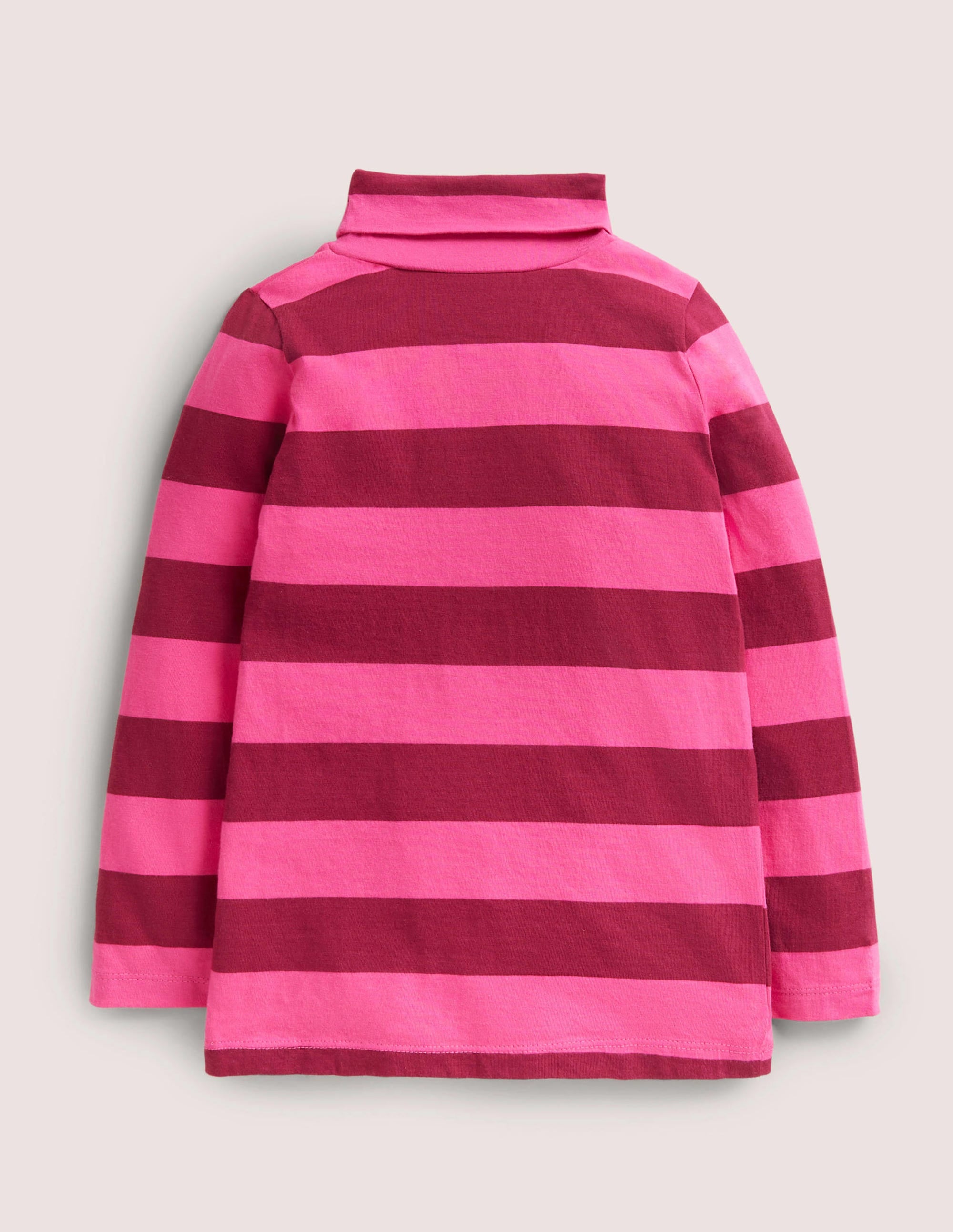 Superweiches Oberteil mit Rollkragen-Pink/Pflaumenviolett - Image 2