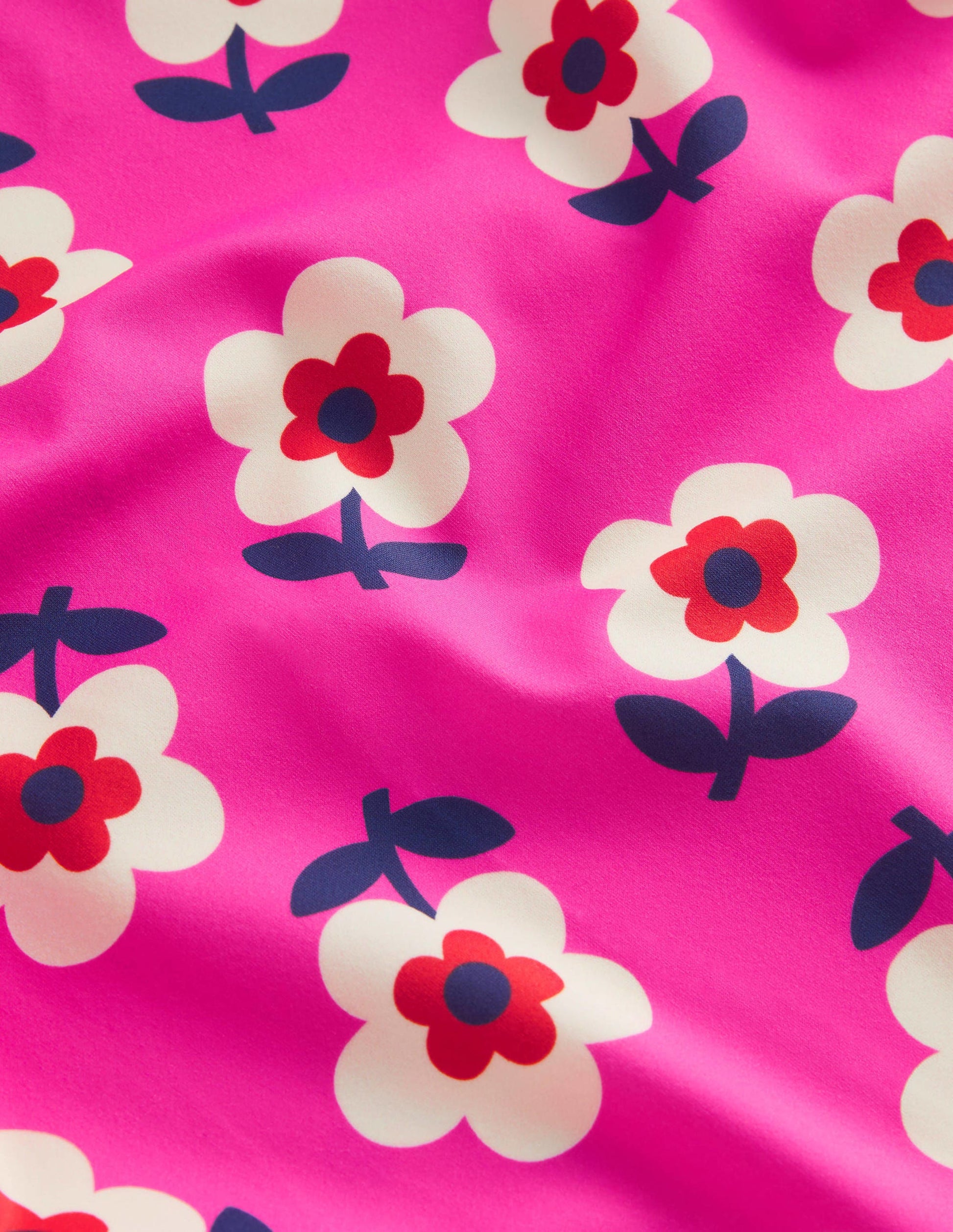 Patterned Rash Vest-Tickled Pink Daisy-3