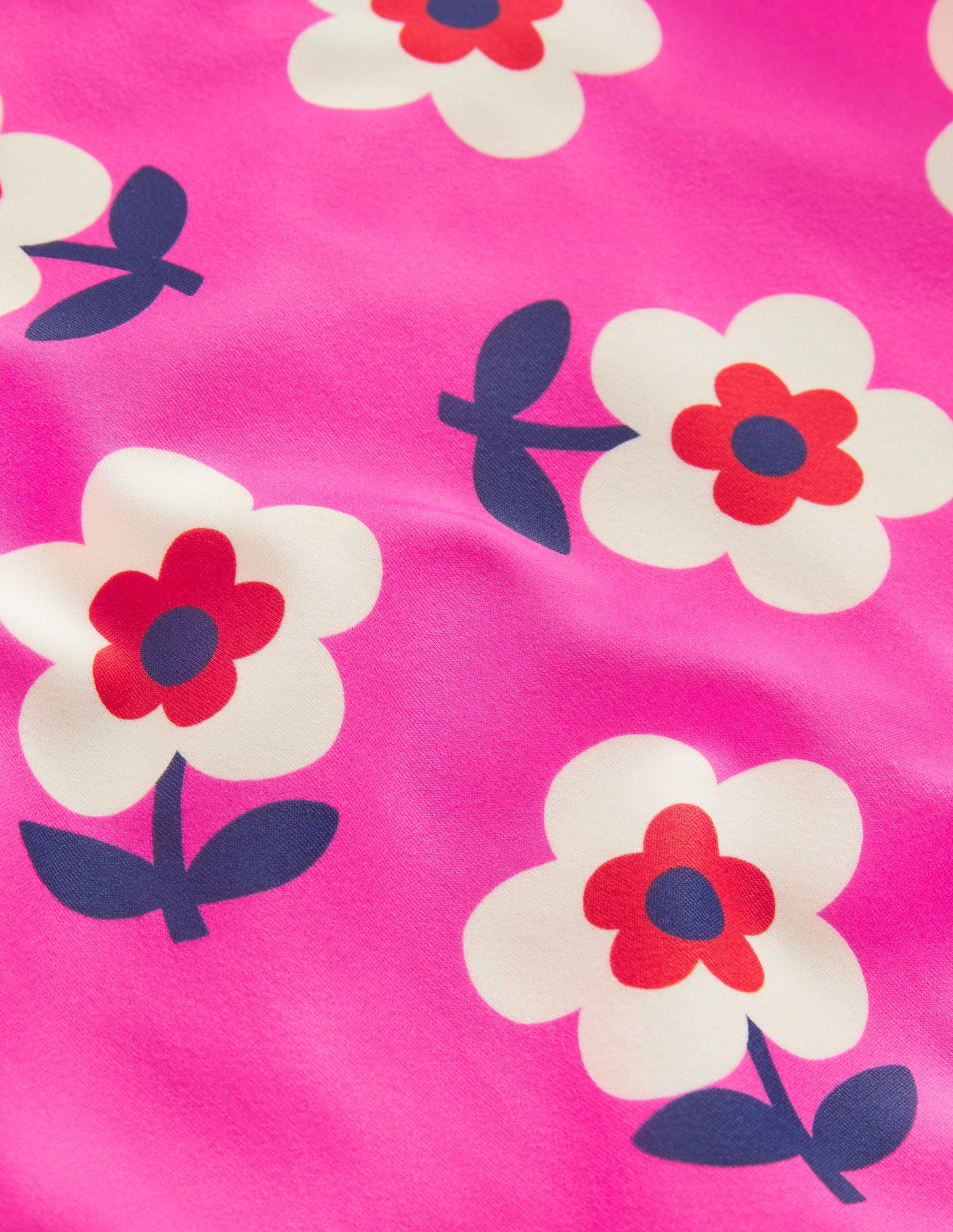 Maillot de bain imprimé croisé dans le dos-Pâquerette rose angélique - Image 3