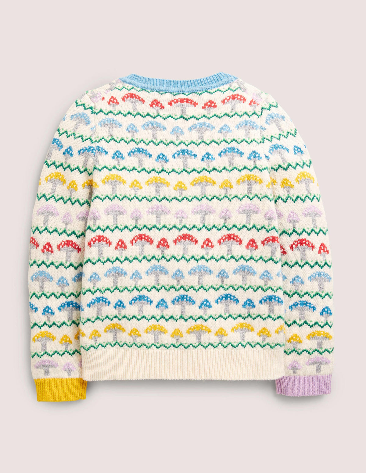 Fröhlicher Fair-Isle-Cardigan-Fliegenpilz, Fair-Isle-Muster-2