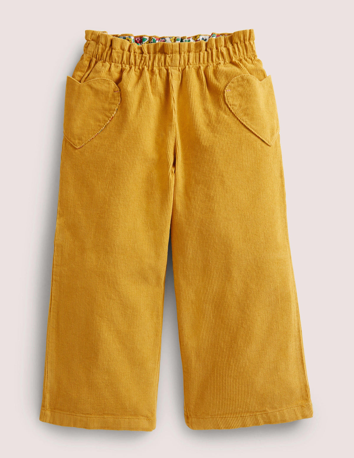 Hose zum Hineinschlüpfen mit weitem Bein-Ölgelb - Image 1