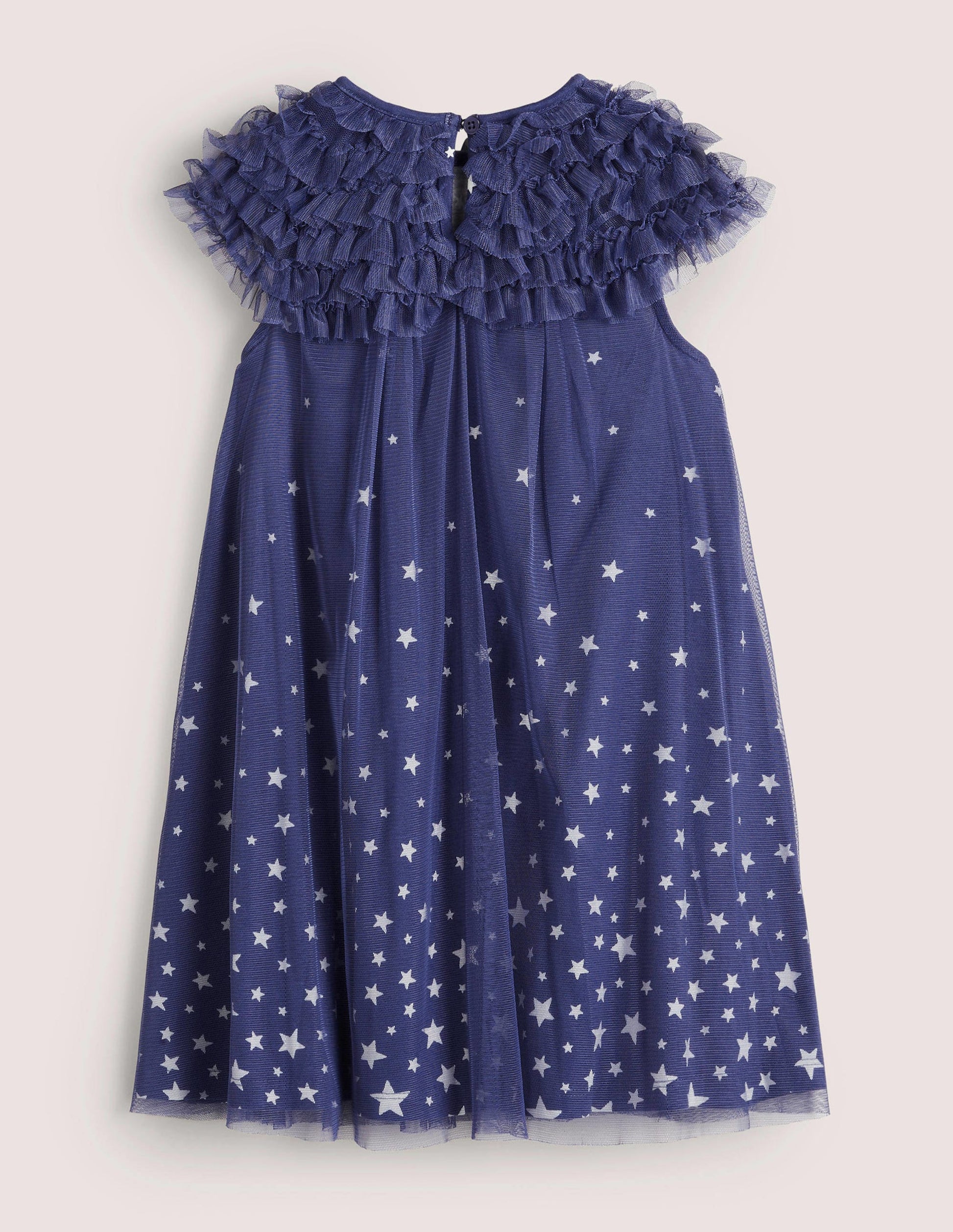 Im Dunkeln leuchtendes Tüllkleid-Segelblau, Leuchtende Sterne-2