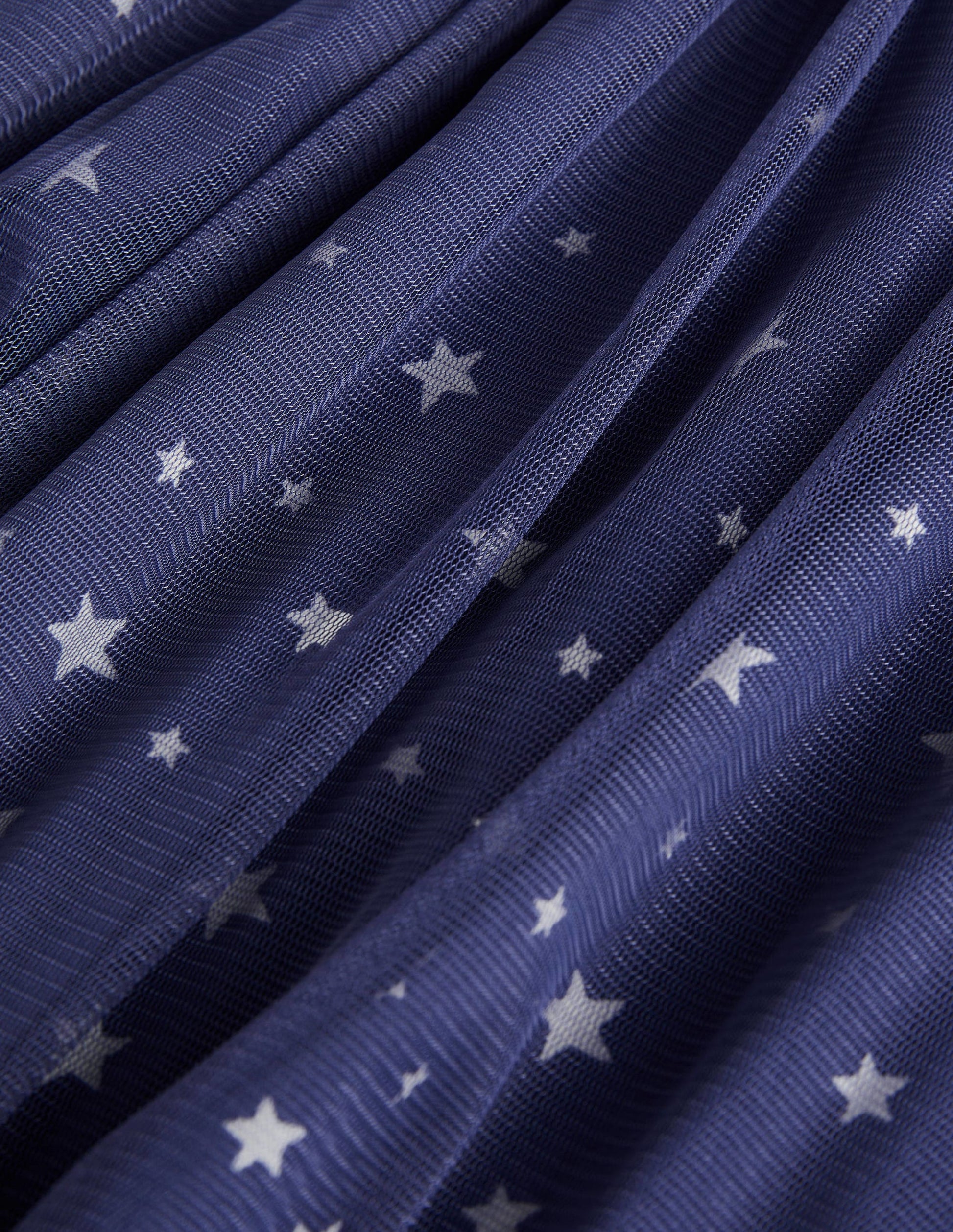 Im Dunkeln leuchtendes Tüllkleid-Segelblau, Leuchtende Sterne-3