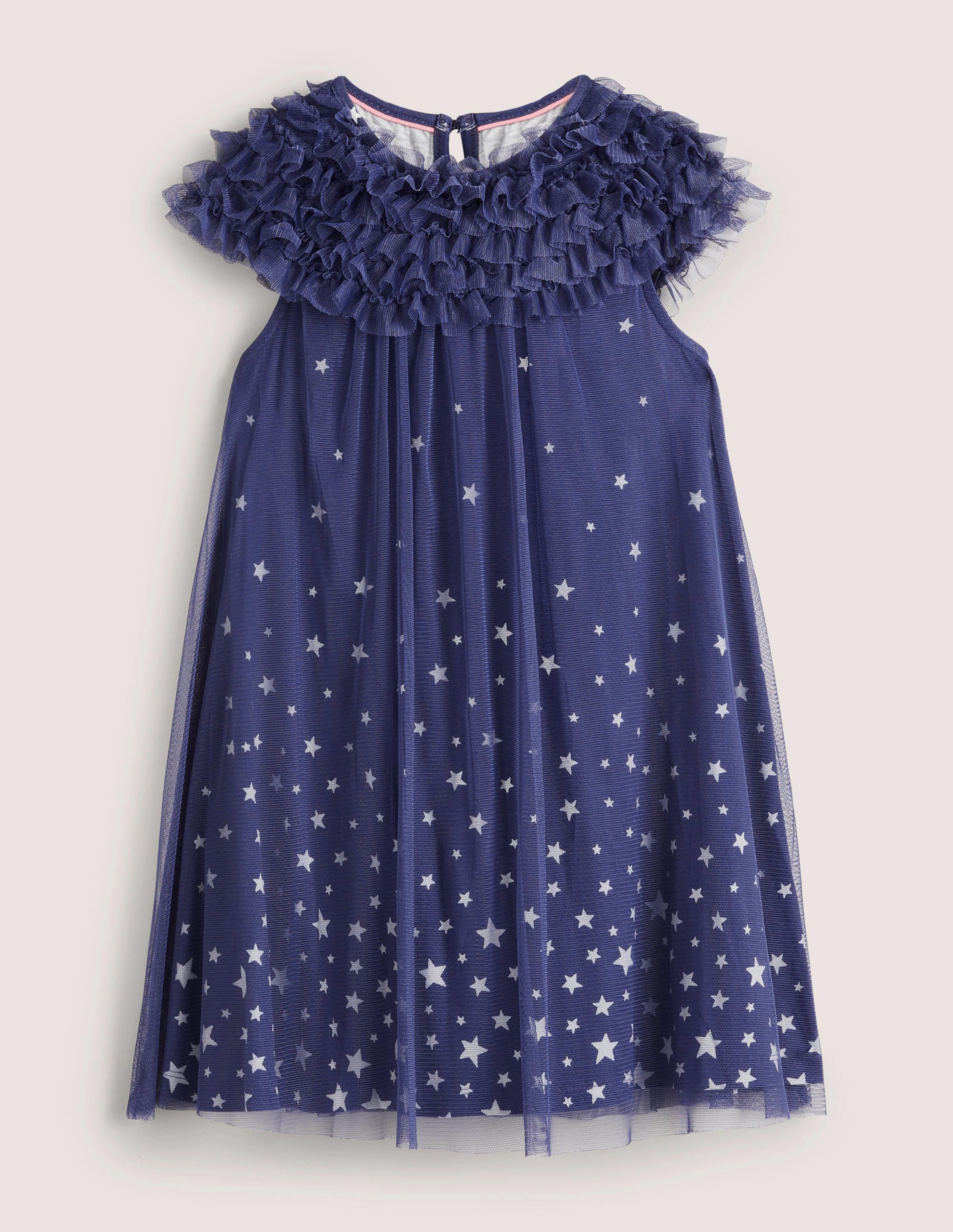 Im Dunkeln leuchtendes Tüllkleid-Segelblau, Leuchtende Sterne - Image 1