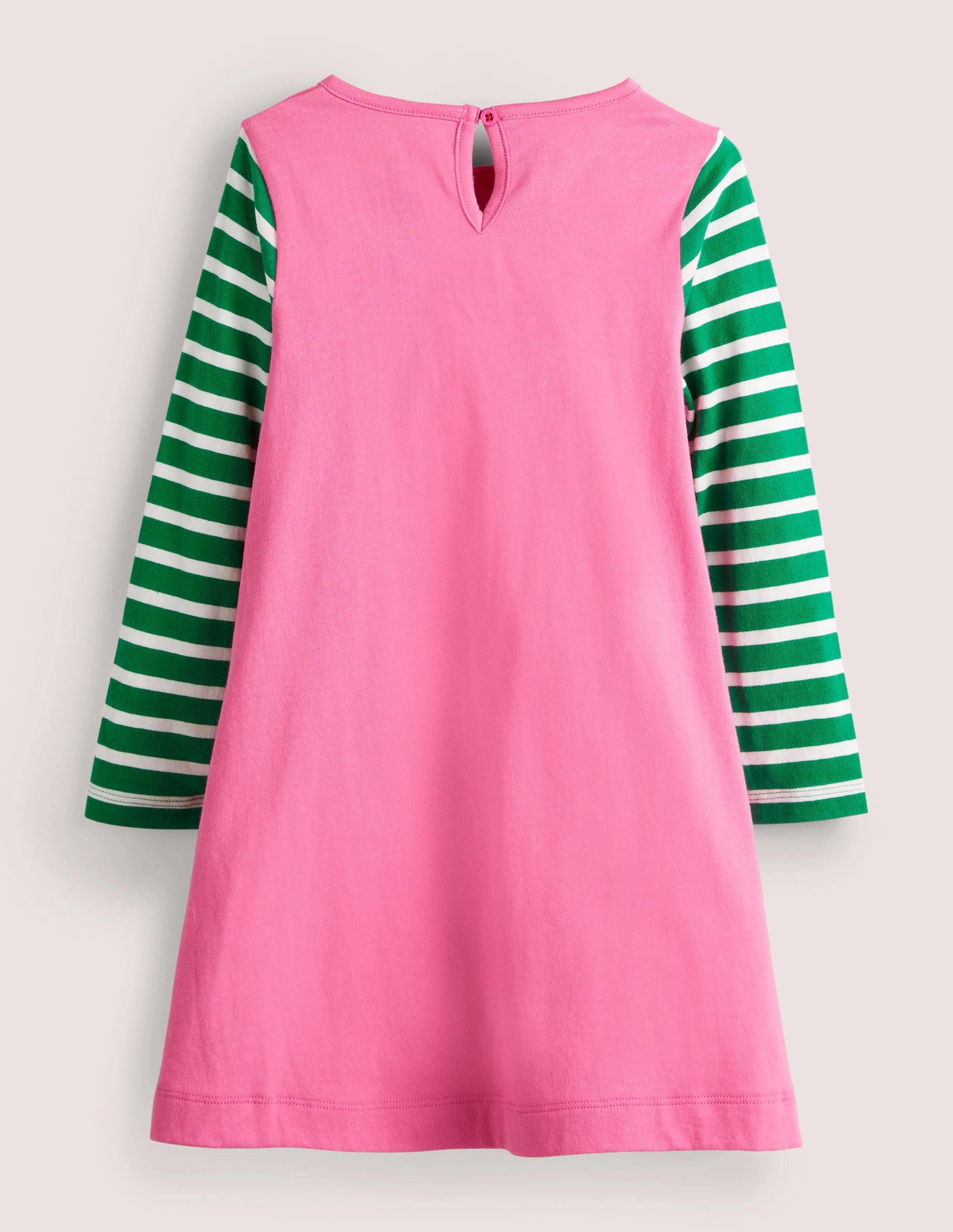 Big Appliqué Dress-Tickled Pink Christmas Friends - Image 2