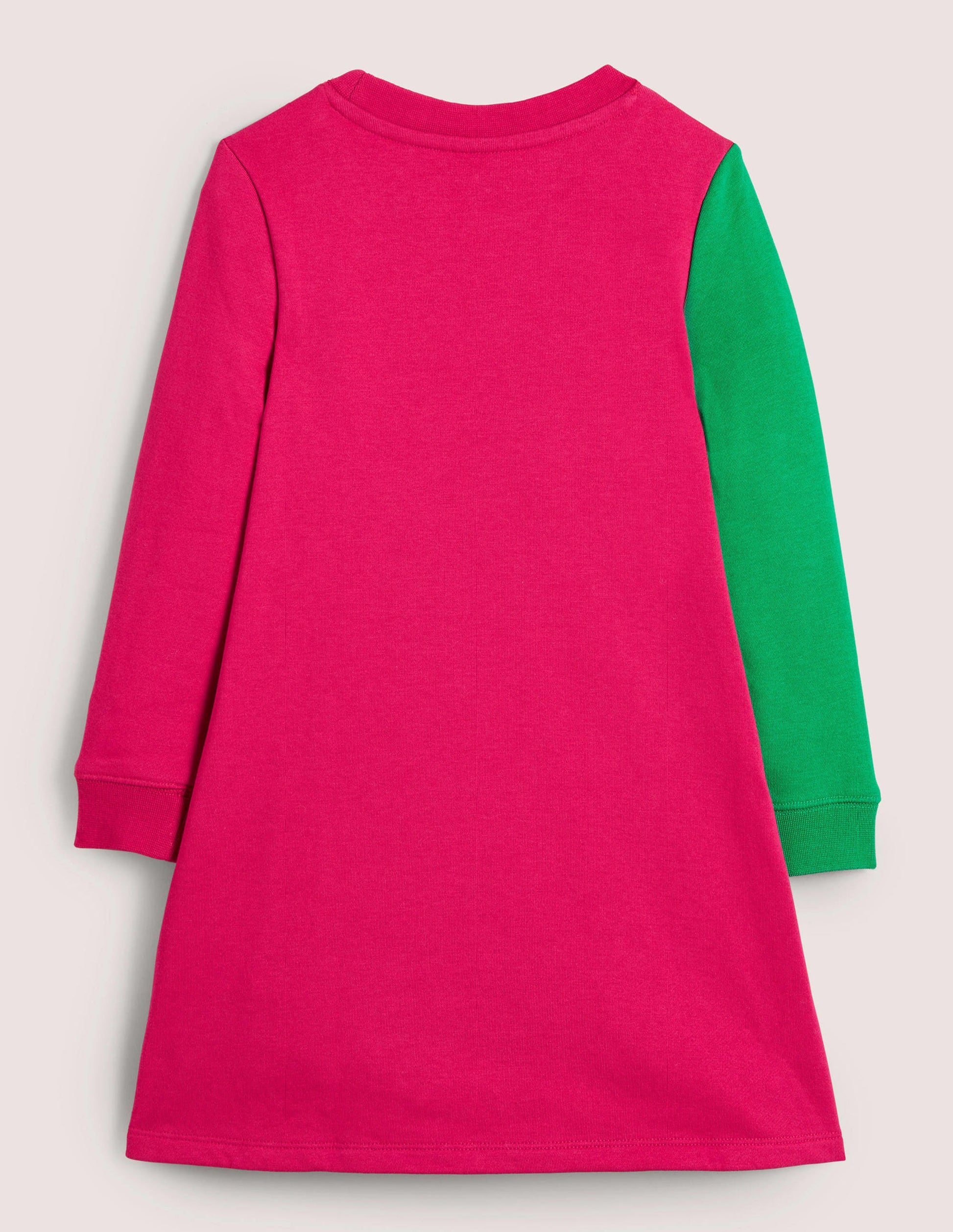 Robe-sweat à appliqué-Dragons rose sucre d'orge-2