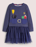 Halloween-Tüllkleid-Segelblau, Hexe