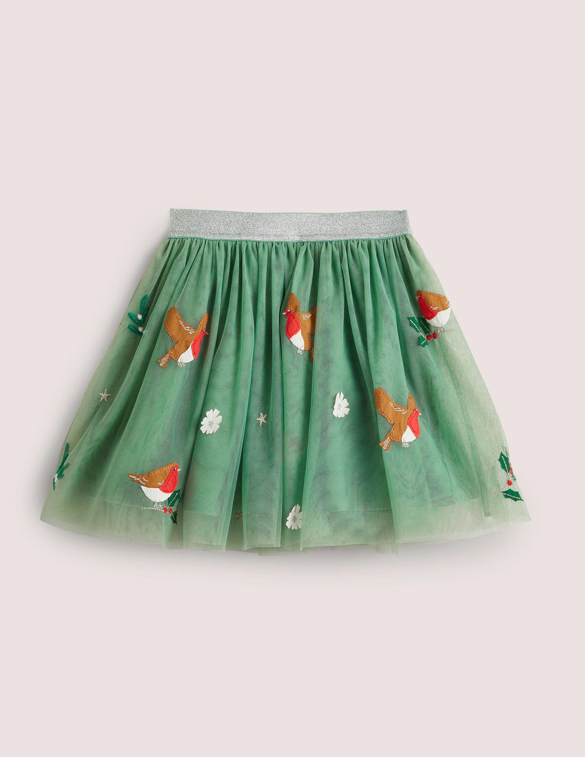 Jupe en tulle à appliqué-Peach Sorbet - Image 1