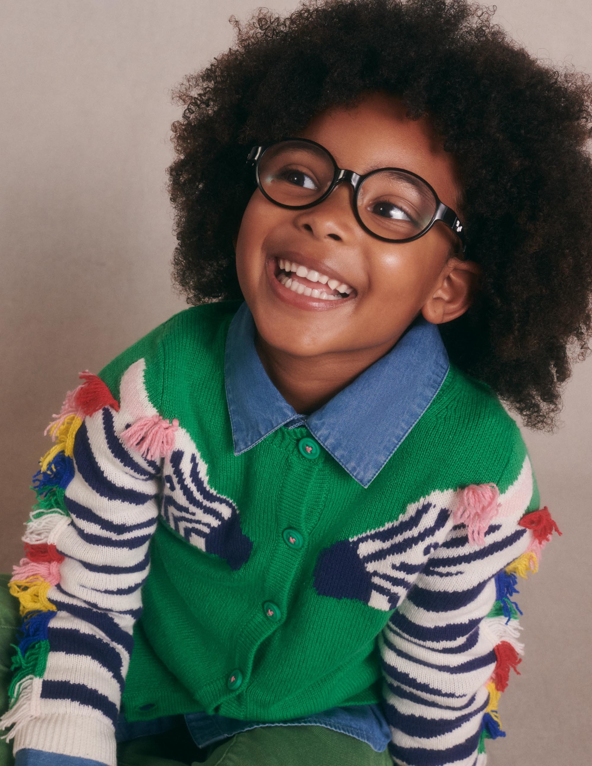 Cardigan fun-Zèbre poivron vert - Image 4