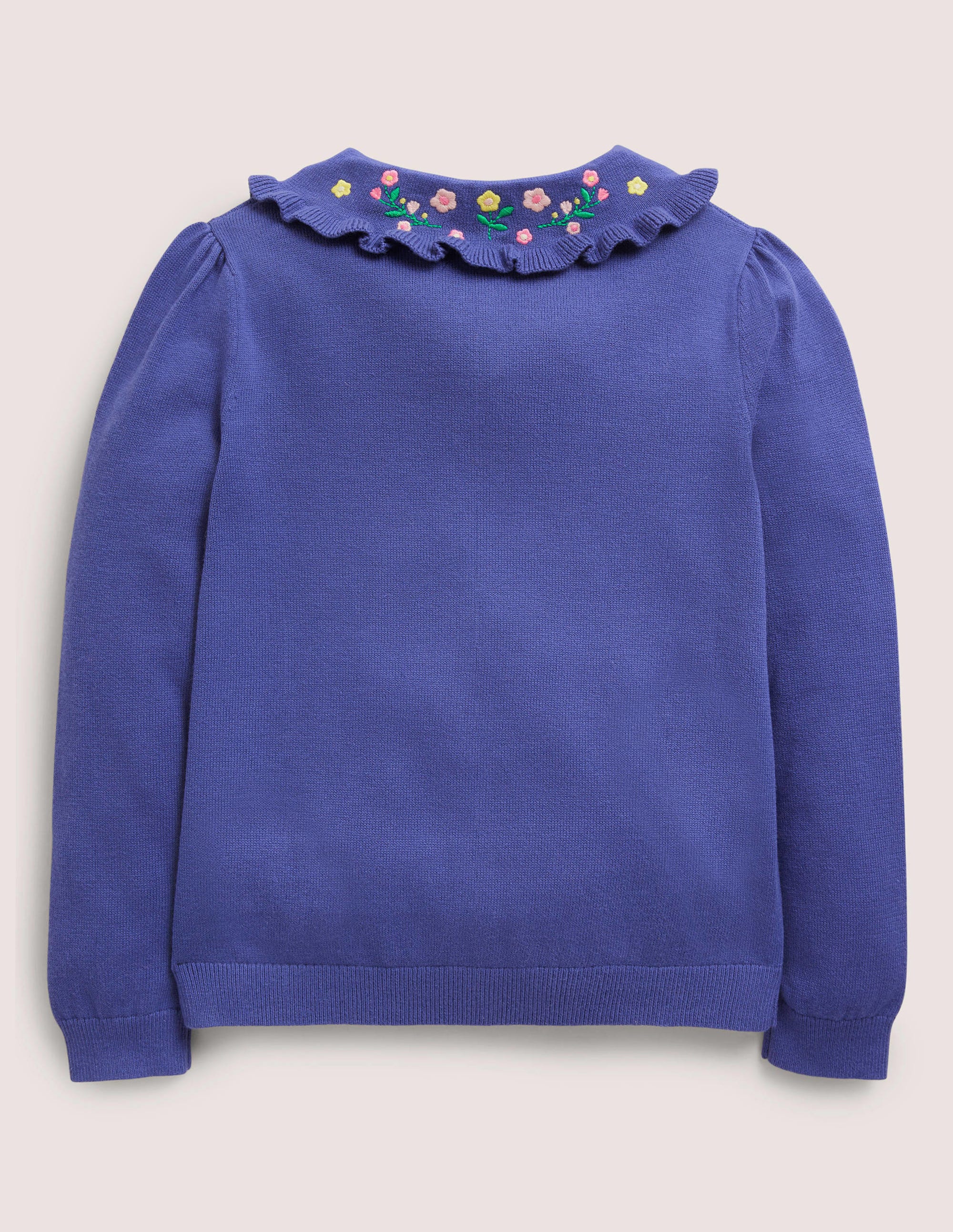 Cardigan mit Kragen-Segelblau - Image 2