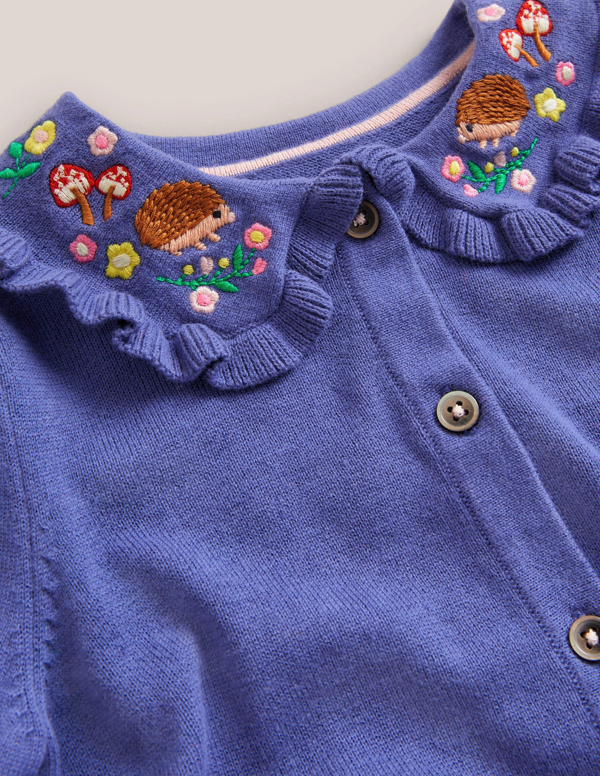 Cardigan mit Kragen-Segelblau - Image 3