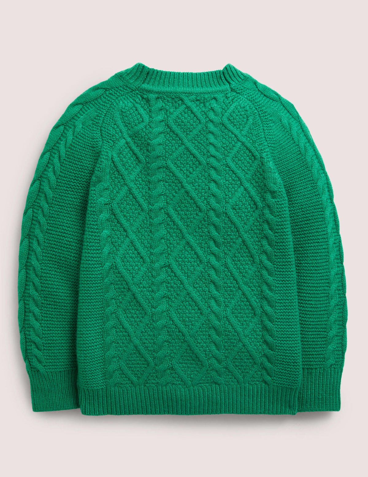 Gemütlicher Cardigan mit Zopfstrickmuster-Waldgrün-2