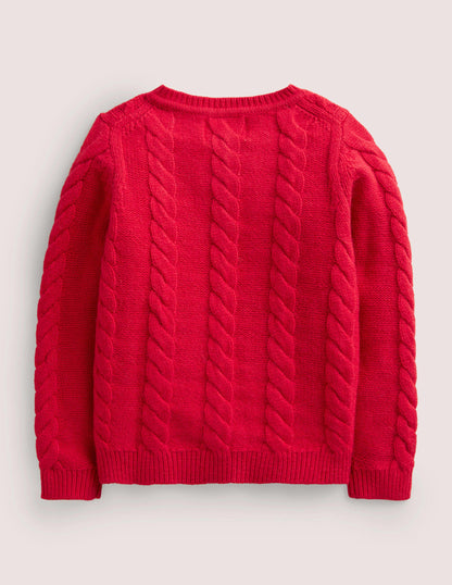 Gilet torsadé-Broderie rouge rockabilly-2