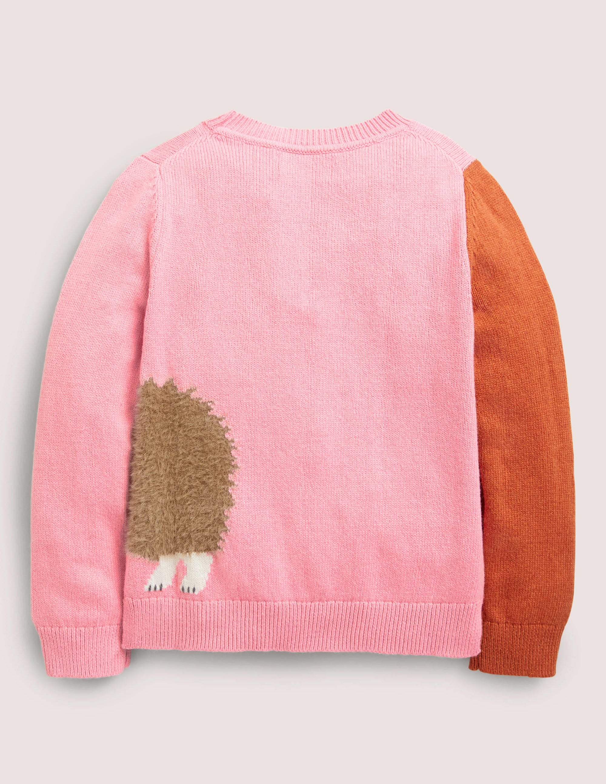 Pull à motif animal sur la manche-Renard rose formica - Image 2