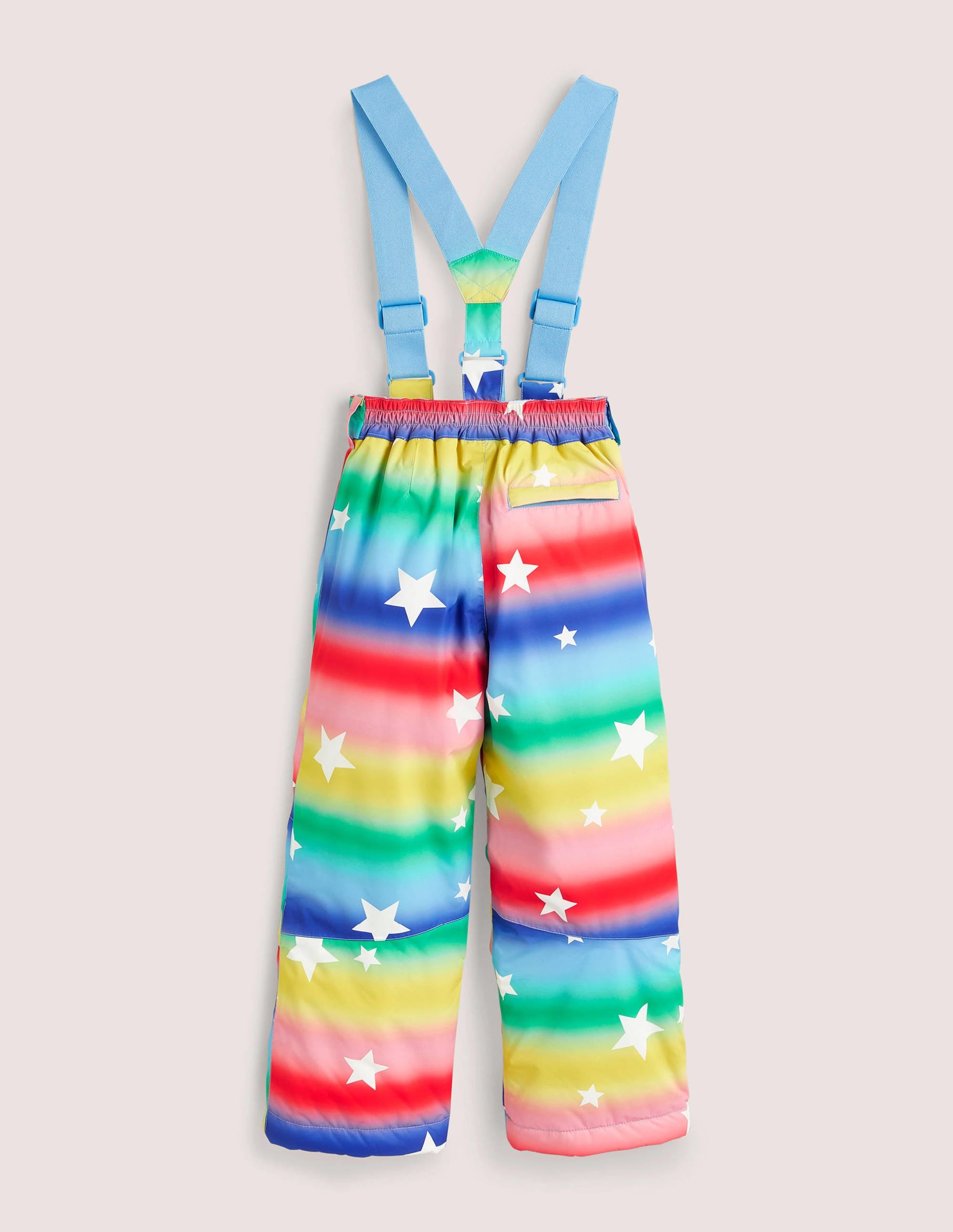 Rainbow Star Waterproof Dungaree Trousers-Ombre Rainbow Star - Image 2