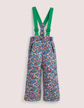 Wasserdichte Allwetterhose-Bunt, Patchwork-Blumen