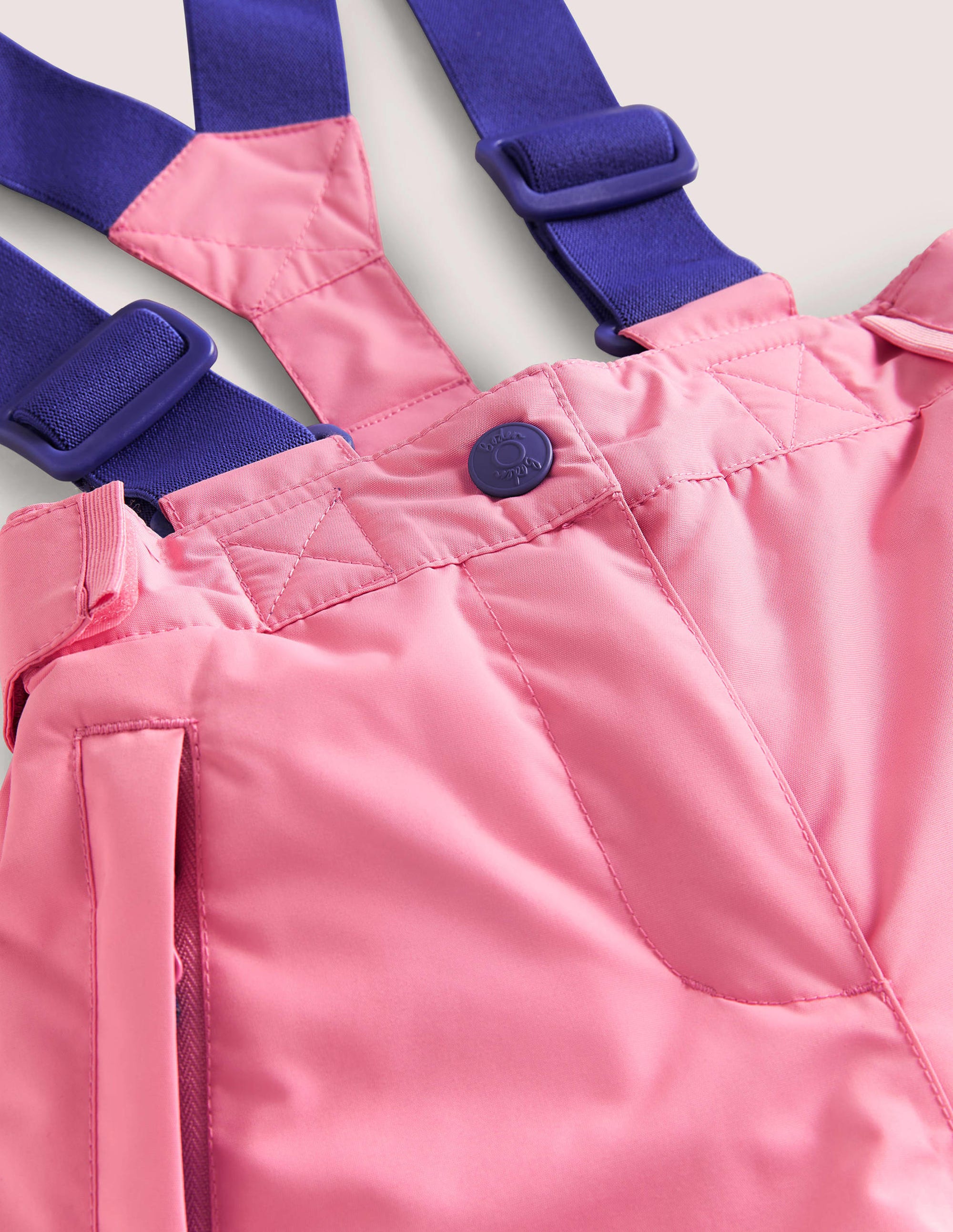 Pink Waterproof Dungaree Trousers-Limonade rose - Image 3