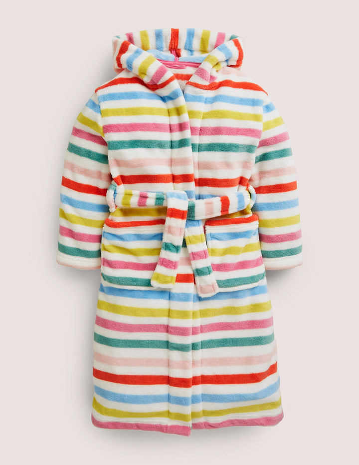 Dressing Gown-Multi Rainbow Stripe