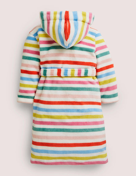 Dressing Gown-Multi Rainbow Stripe