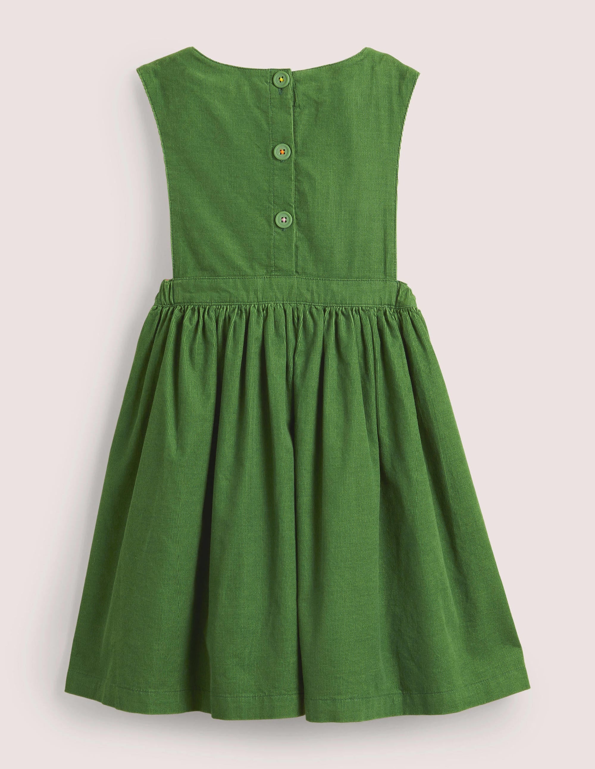 Schürzenkleid mit Applikation-Olivgrün, Eulen - Image 2