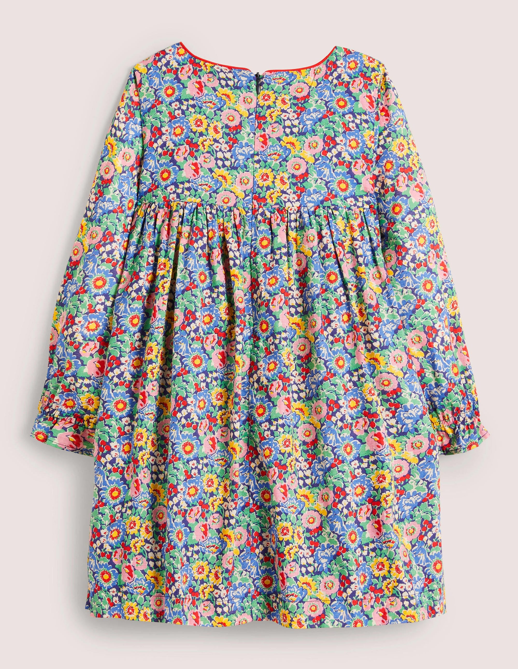 Robe smockée à manches longues-Motif floral multi - Image 2