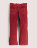 Bootleg-Jeans-Rotbraun, Cord