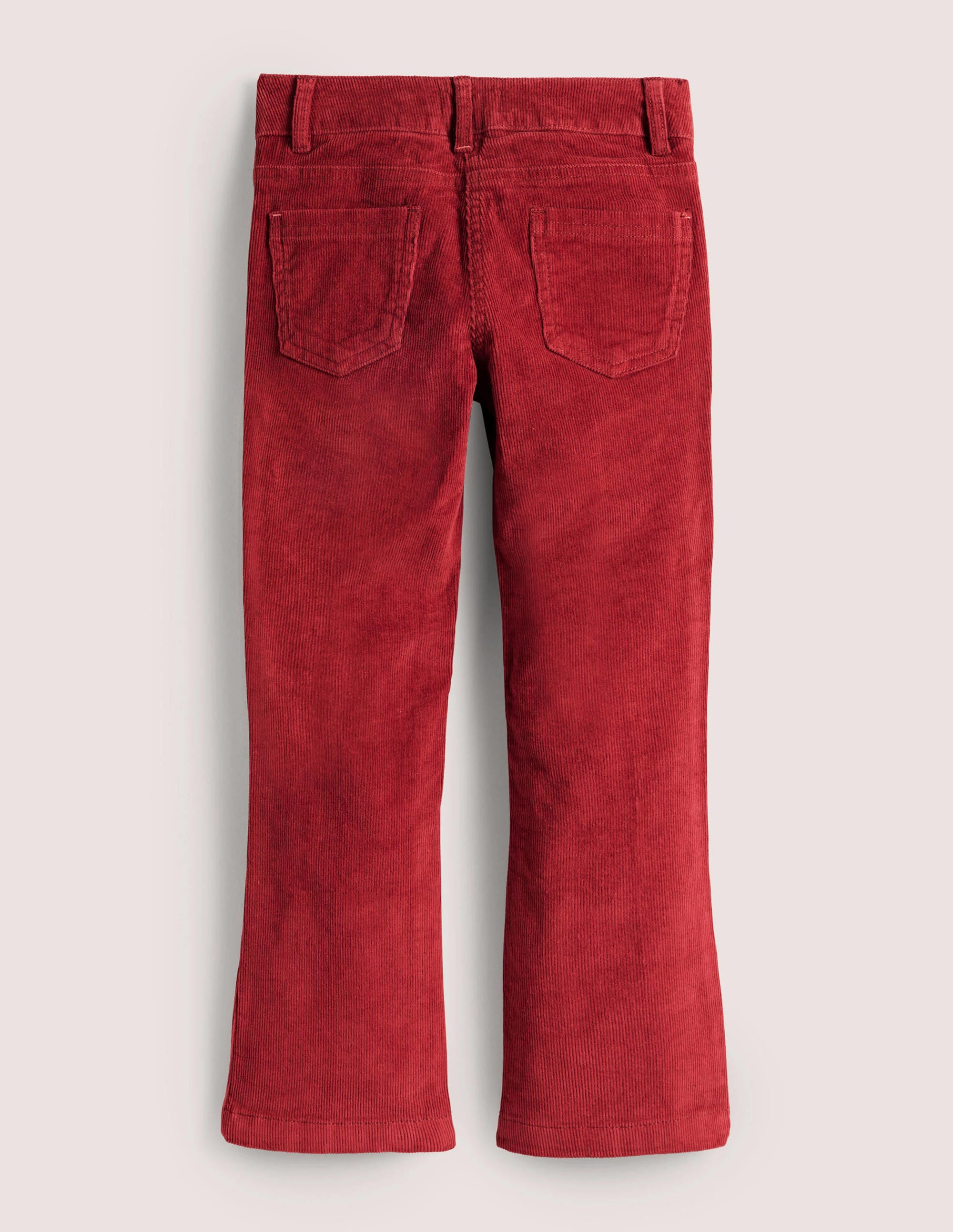 Bootleg-Jeans-Rotbraun, Cord - Image 2