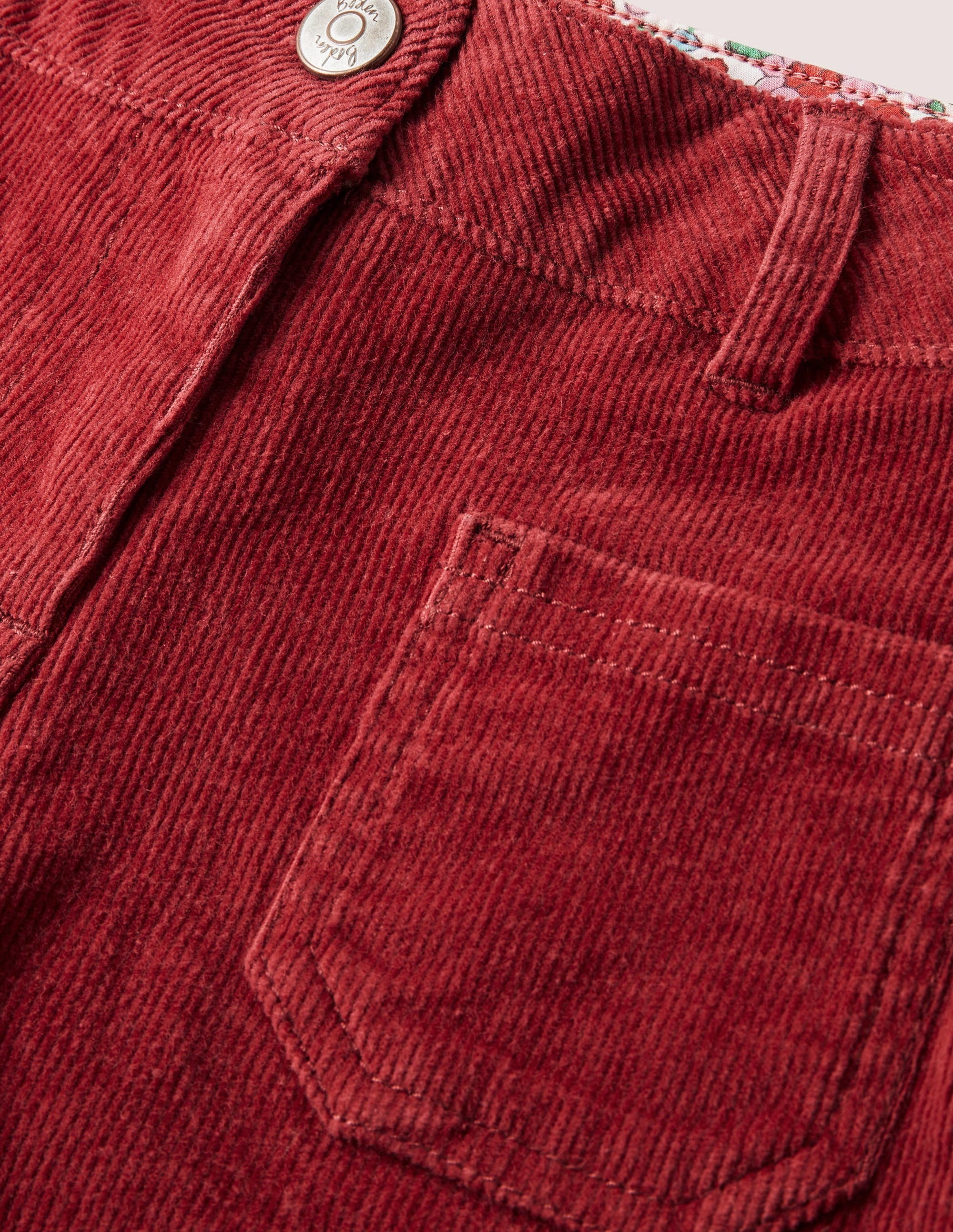 Bootleg-Jeans-Rotbraun, Cord - Image 3