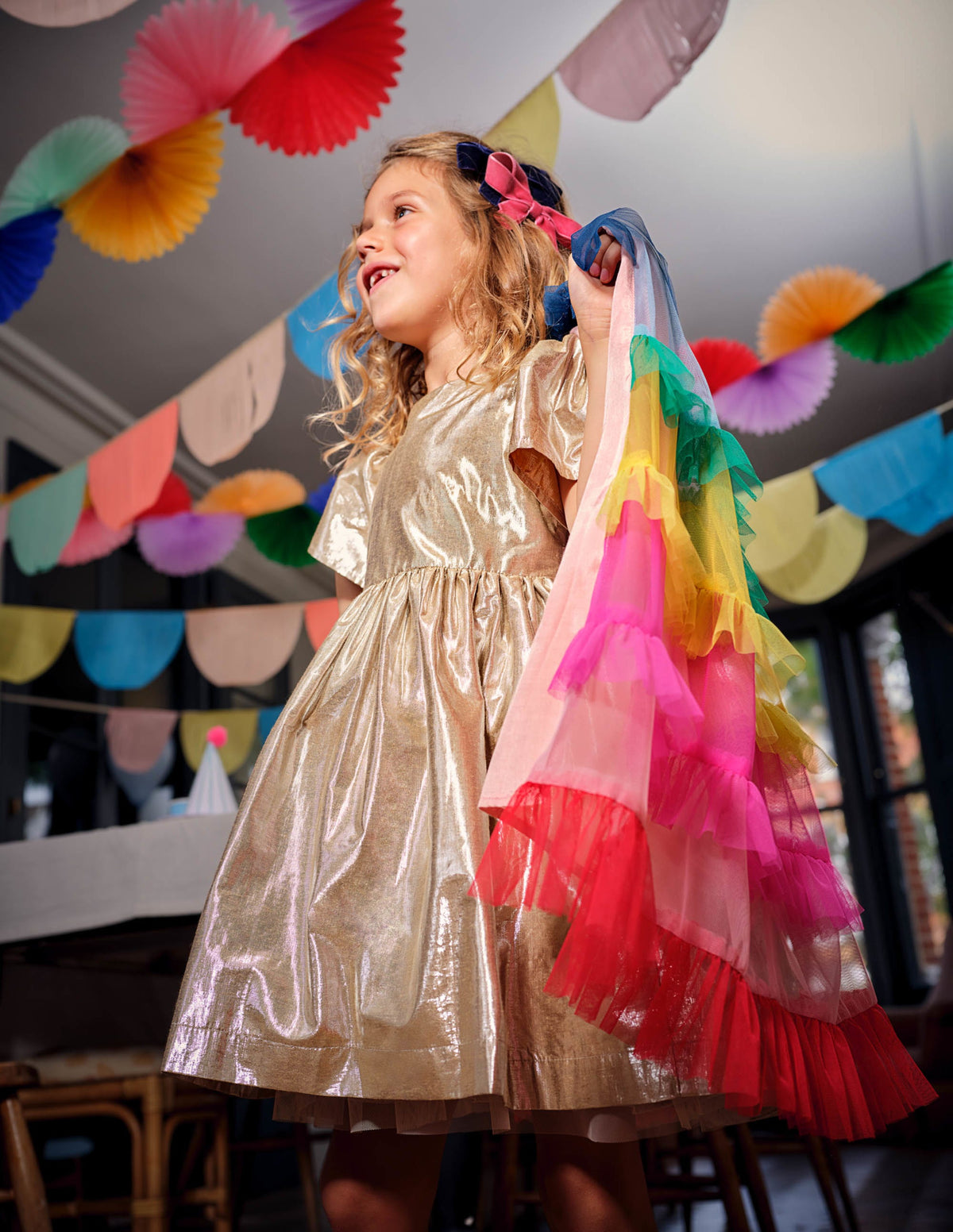 Tüll-Cape-Bunt, Regenbogen - Image 4