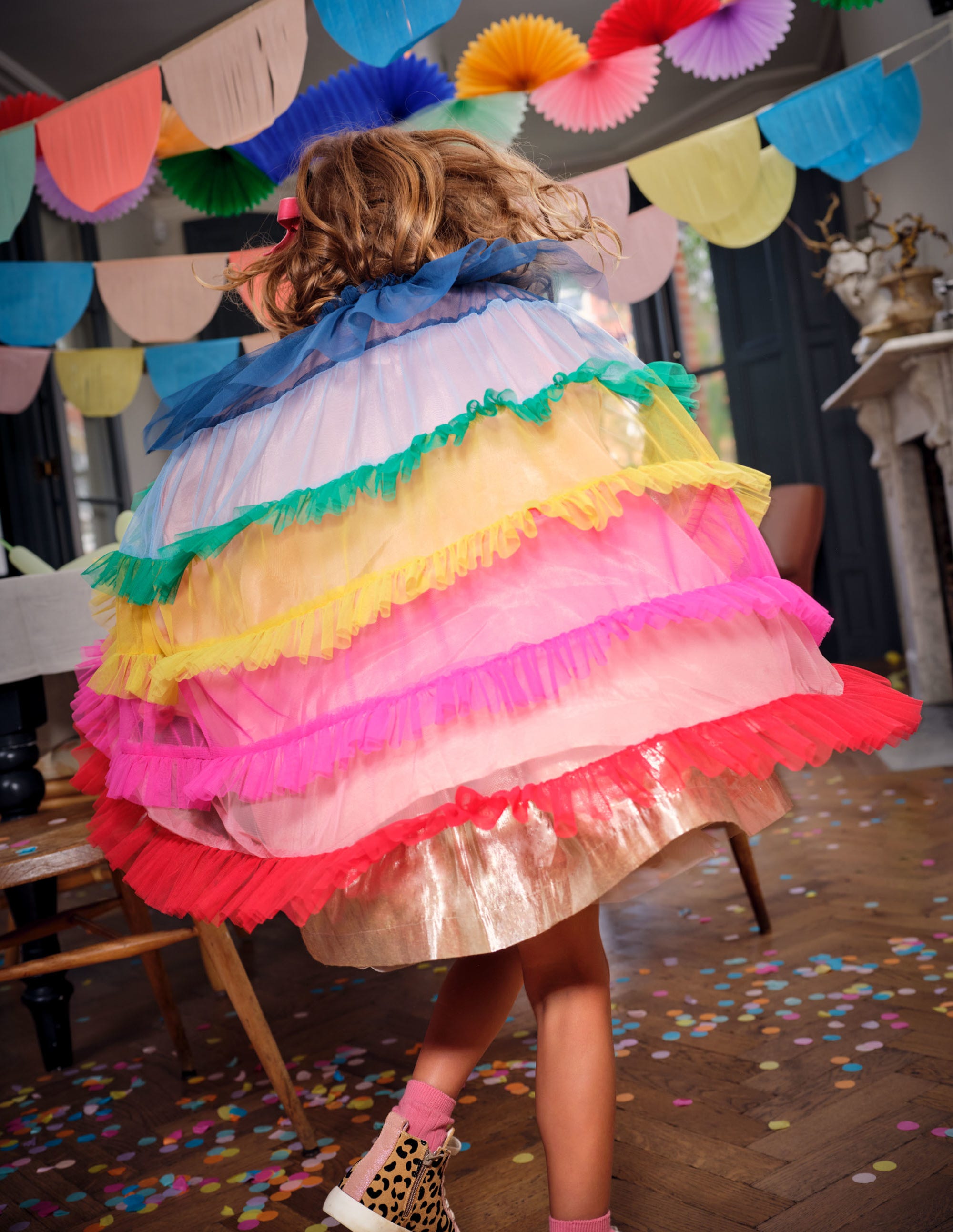 Tüll-Cape-Bunt, Regenbogen - Image 7