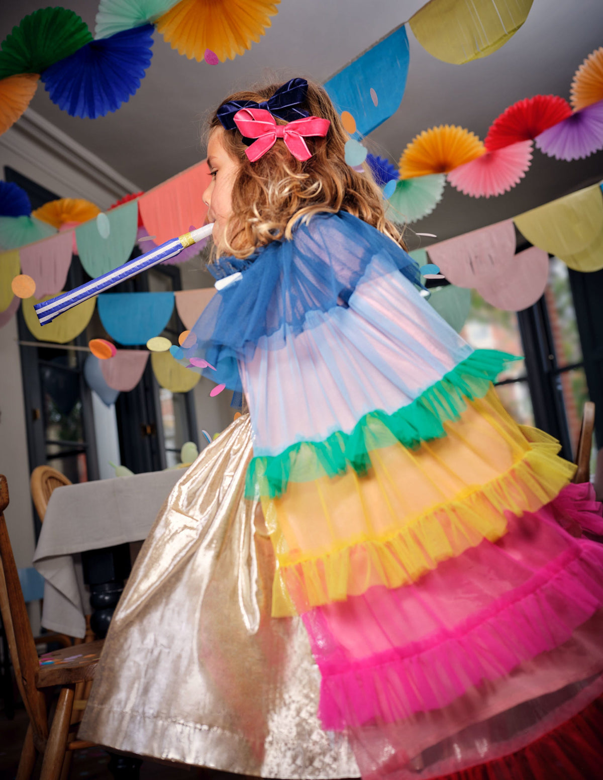 Tüll-Cape-Bunt, Regenbogen - Image 9