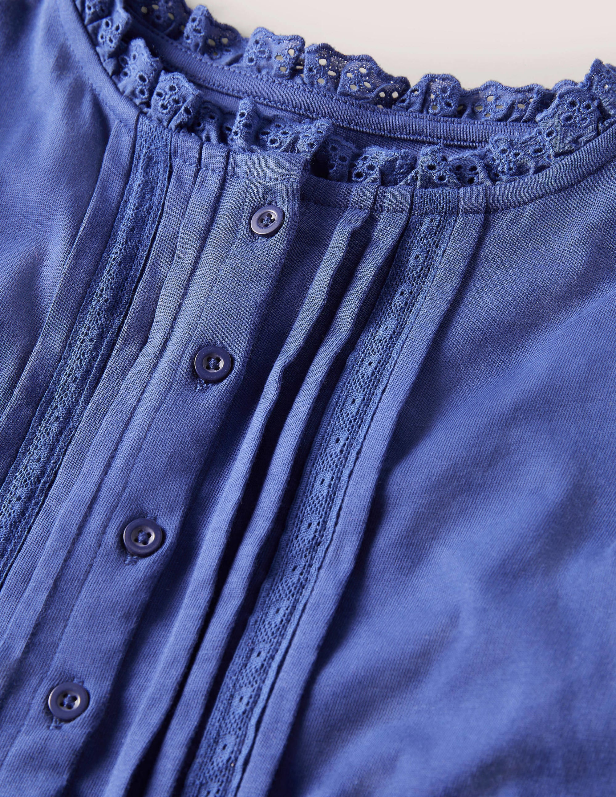 Pretty Button Down Top-Starboard Navy - Image 3