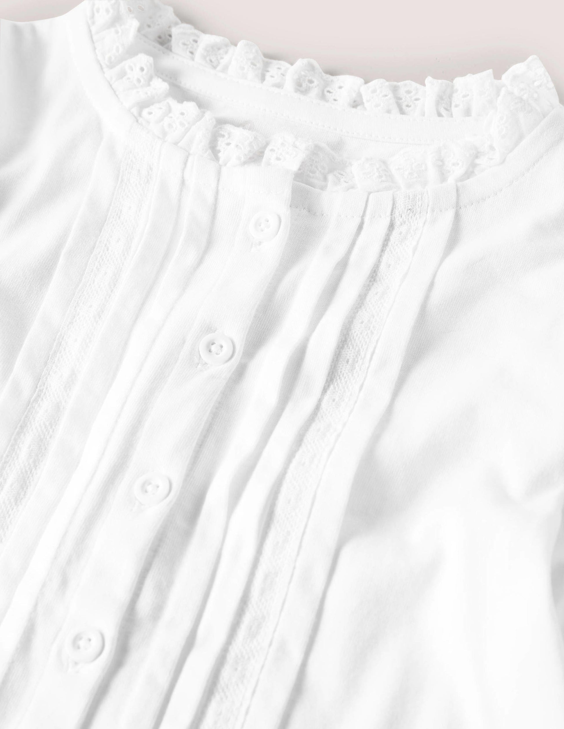 Joli top boutonné-Blanc-3