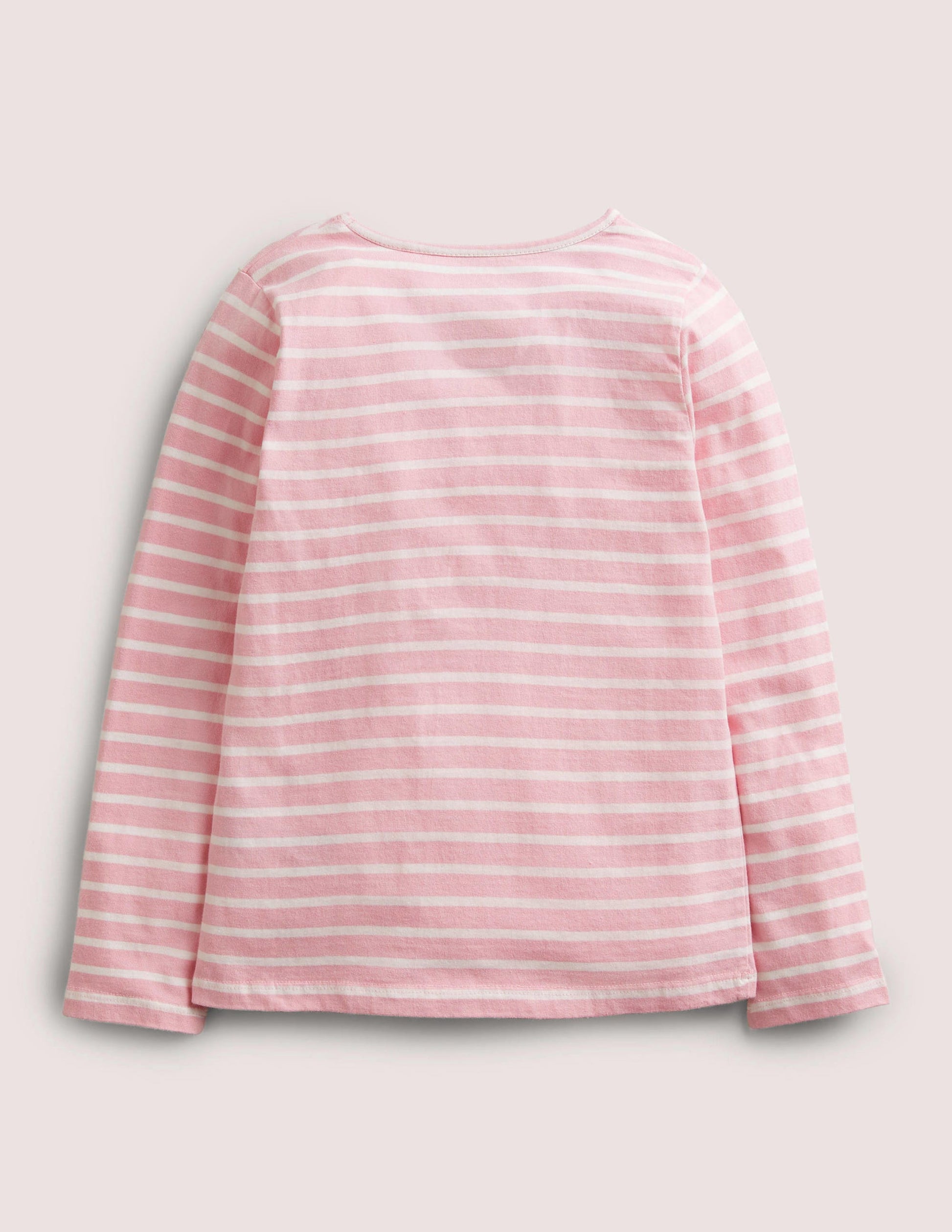 Bretonshirt mit Flatterapplikation-Cameo-Rosa/Naturweiß, Blumenmuster-2