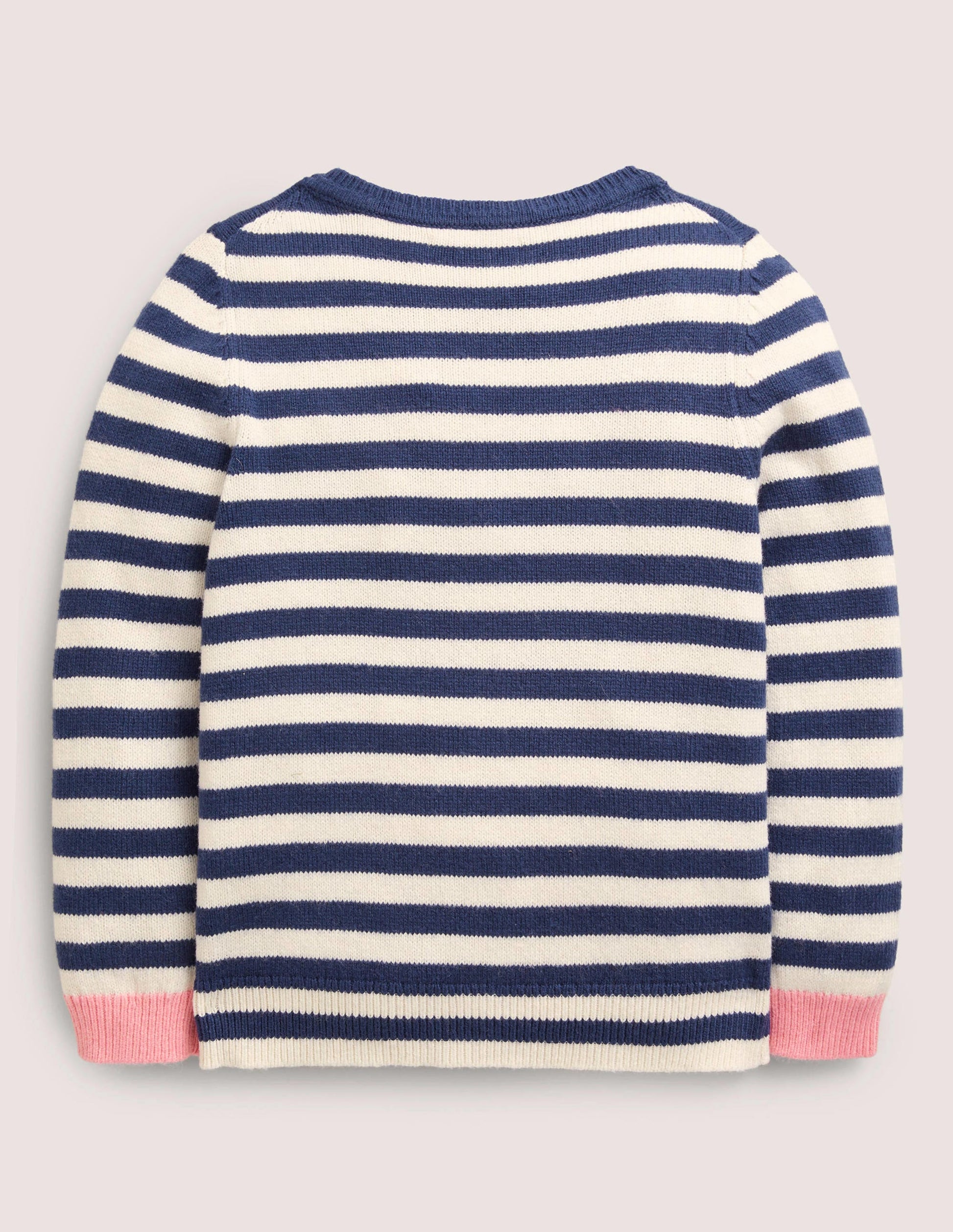 Navy Stripe Pumpkin Pockets Halloween Cardigan-Navy/Naturweiß, Kürbisse-2