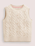 Strickpullunder-Ecru Meliert