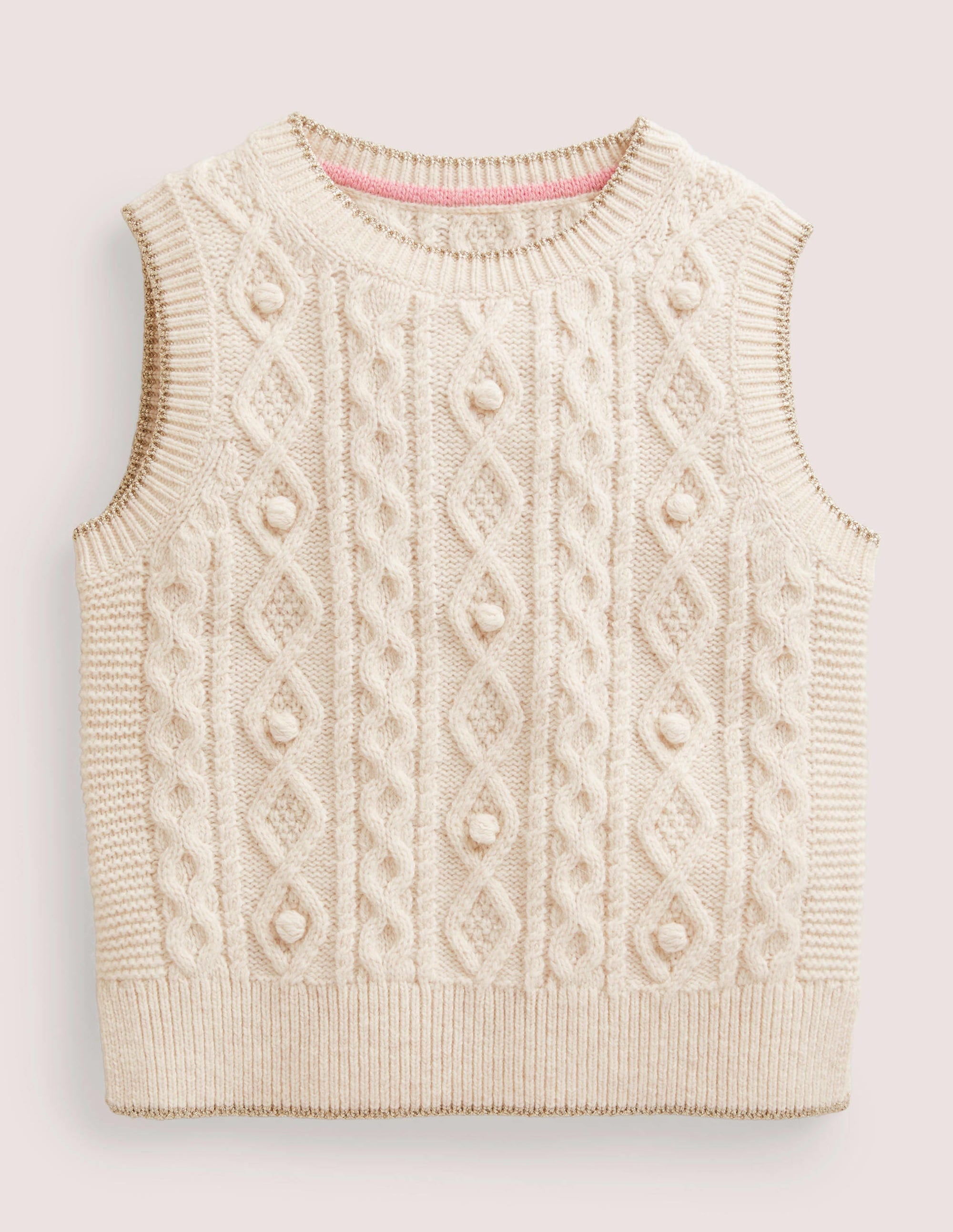 Strickpullunder-Ecru Meliert - Image 1