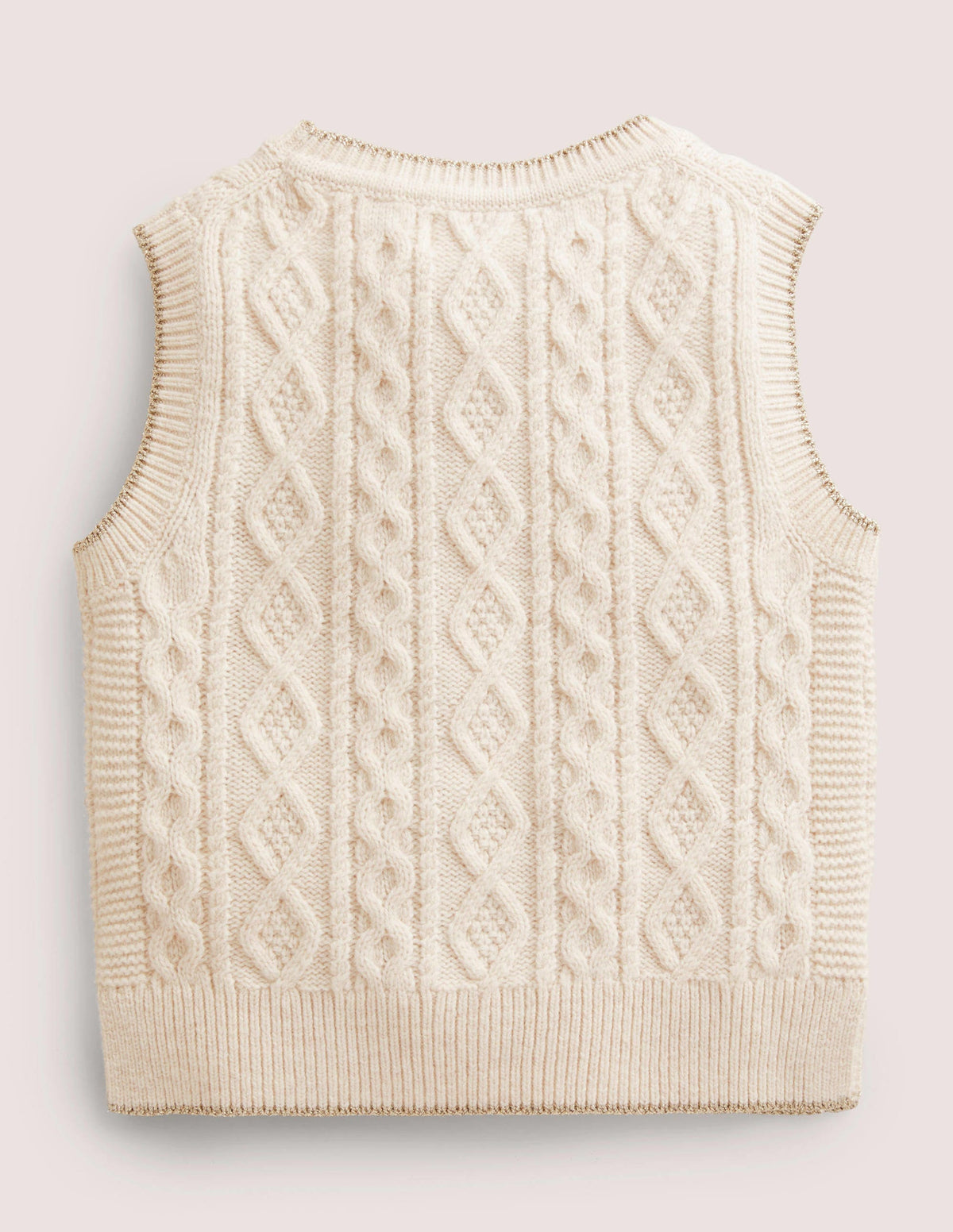 Strickpullunder-Ecru Meliert - Image 2