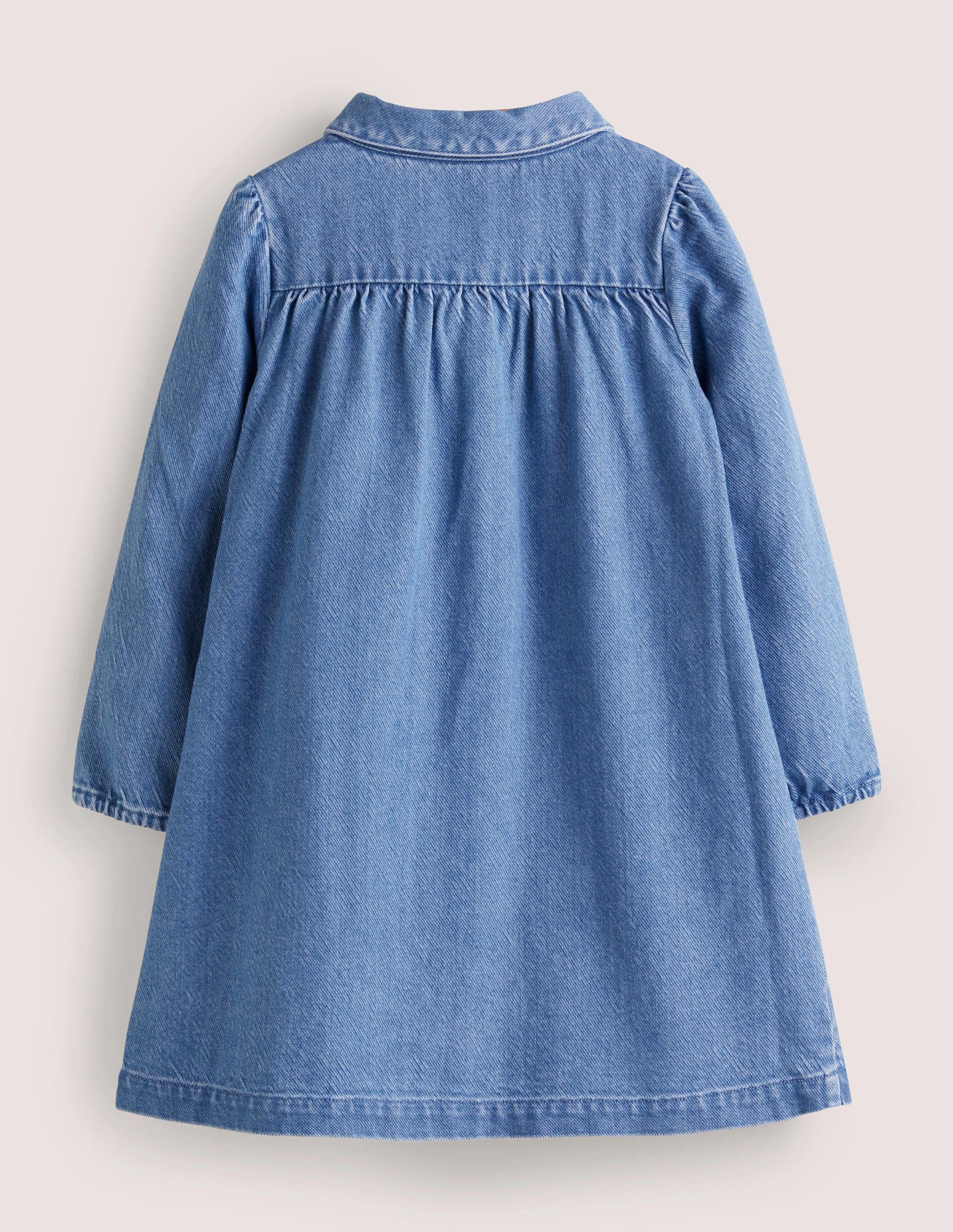 Robe tissée avec col-Chambray - Image 2