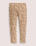 Legging en velours côtelé-Imprimé léopard